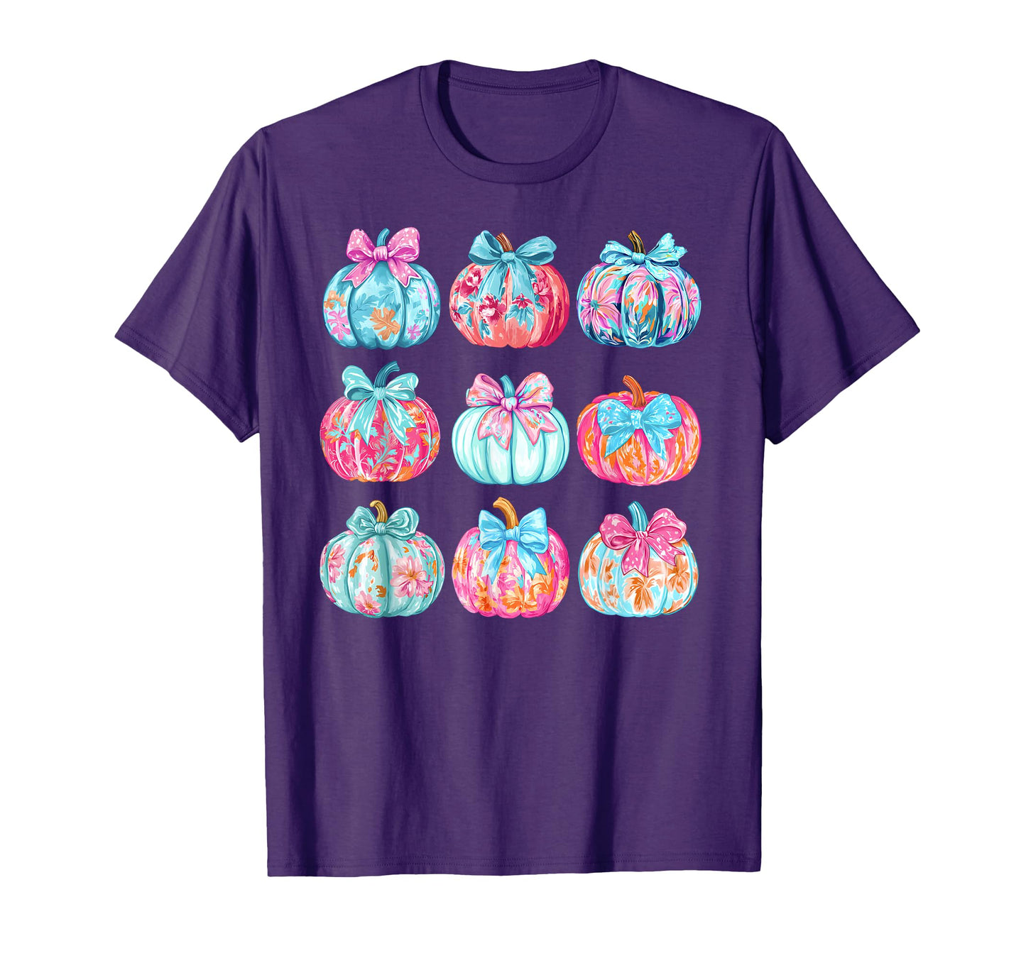 Pumpkin Coquette Bow Fall Vibes T-Shirt