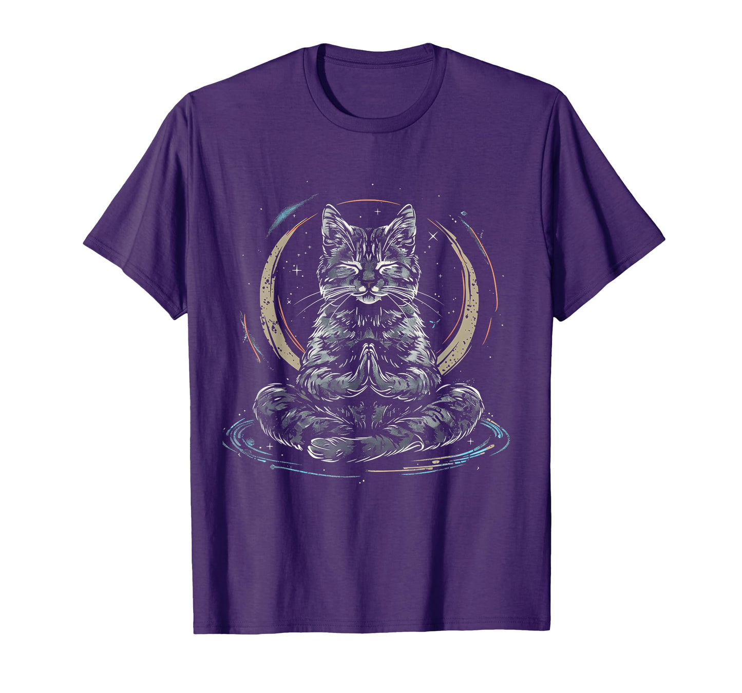 Meditation Cat Yoga Spiritual Hindu Buddhist Zen Buddha T-Shirt