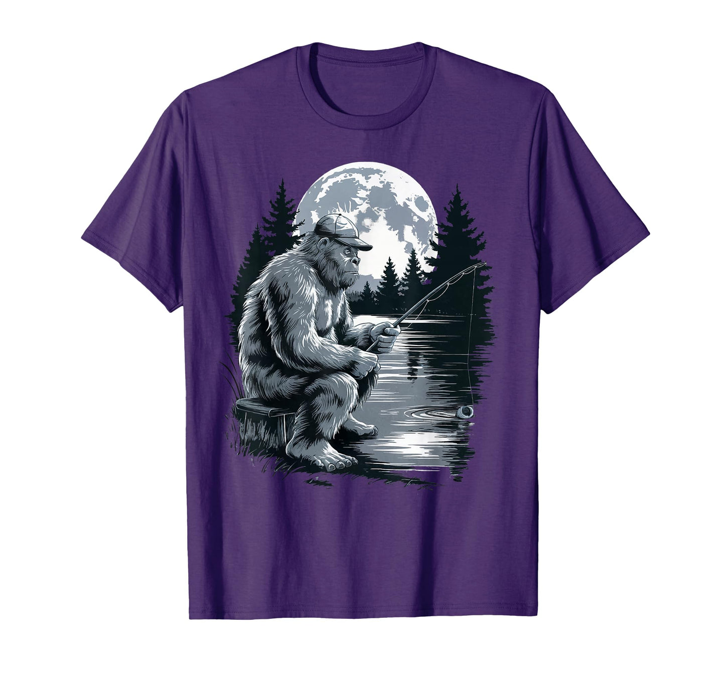 Big foot fishing, Cool Fishing Fisherman Bigfoot Sasquatch T-Shirt