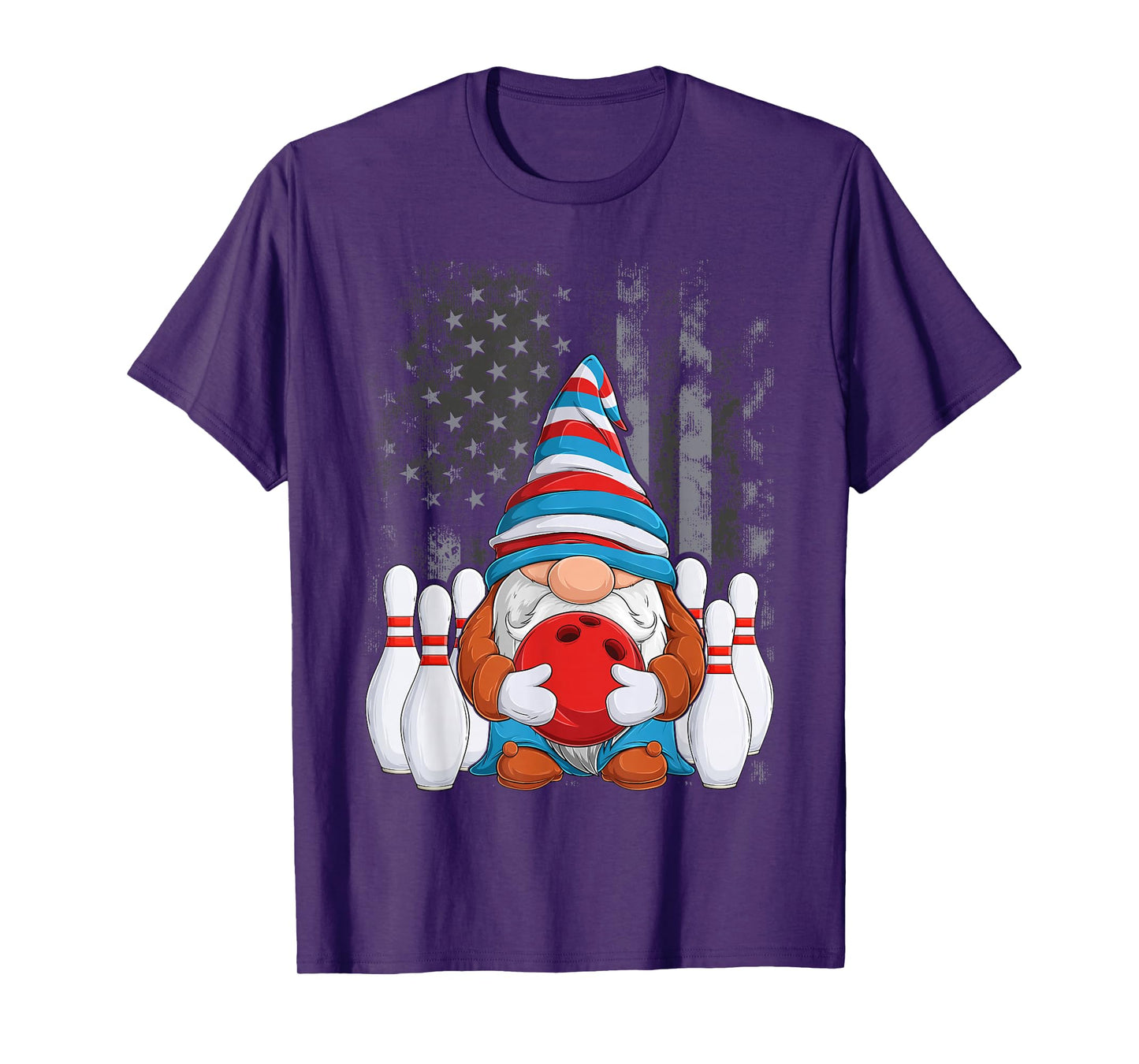 Bowling Gnome Bowling Gnomes Funny Gnome Bowling T-Shirt