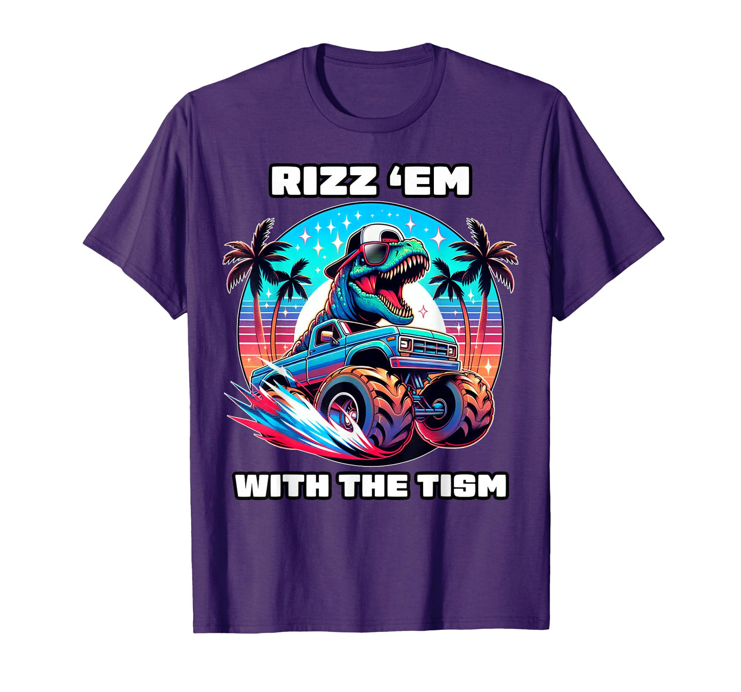 Rizz Em With The Tism Autism Awareness Funny Meme Boys Girls T-Shirt