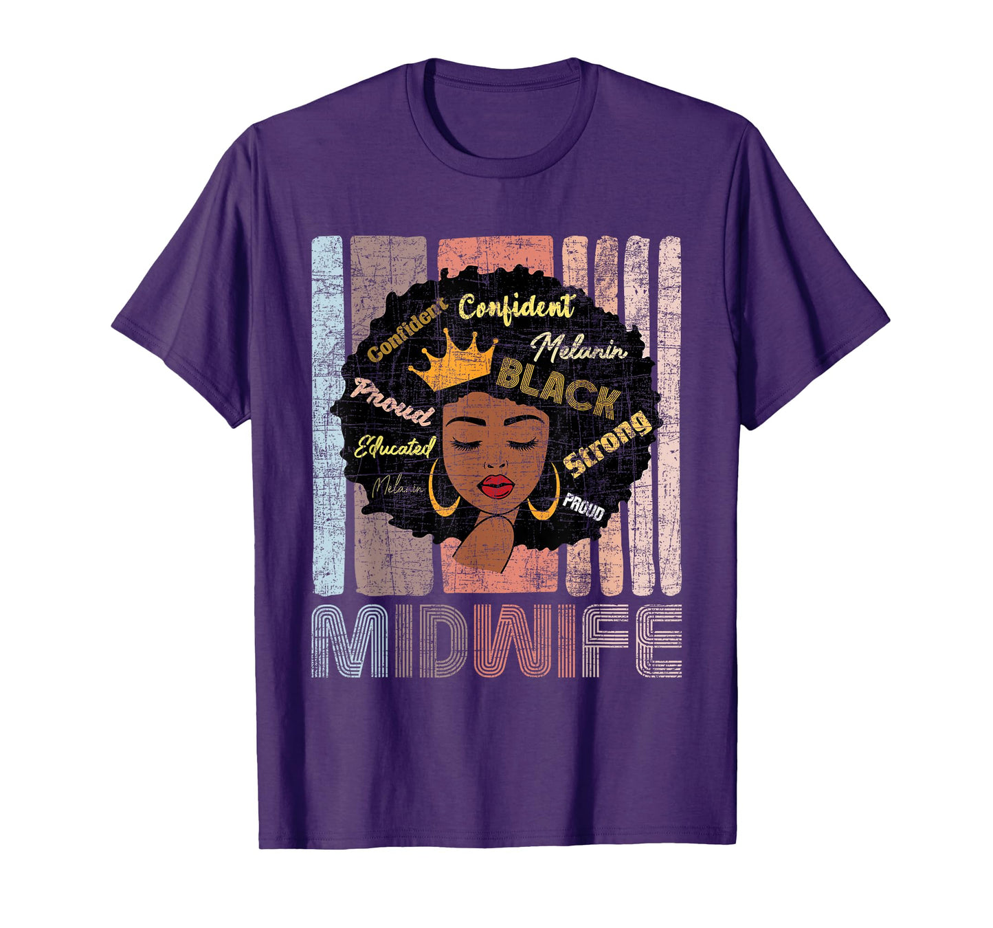 African American Midwife - Midwives Doula Nurse Midwifery T-Shirt