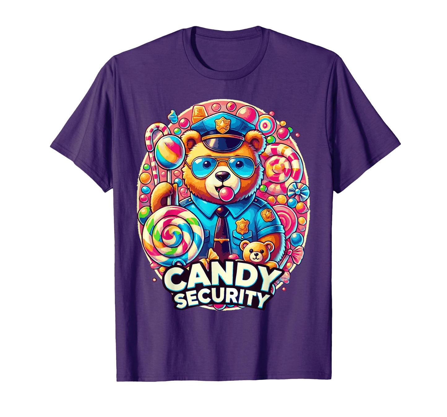 Candy Security Candyland Halloween Costume Kids Teens Adult T-Shirt
