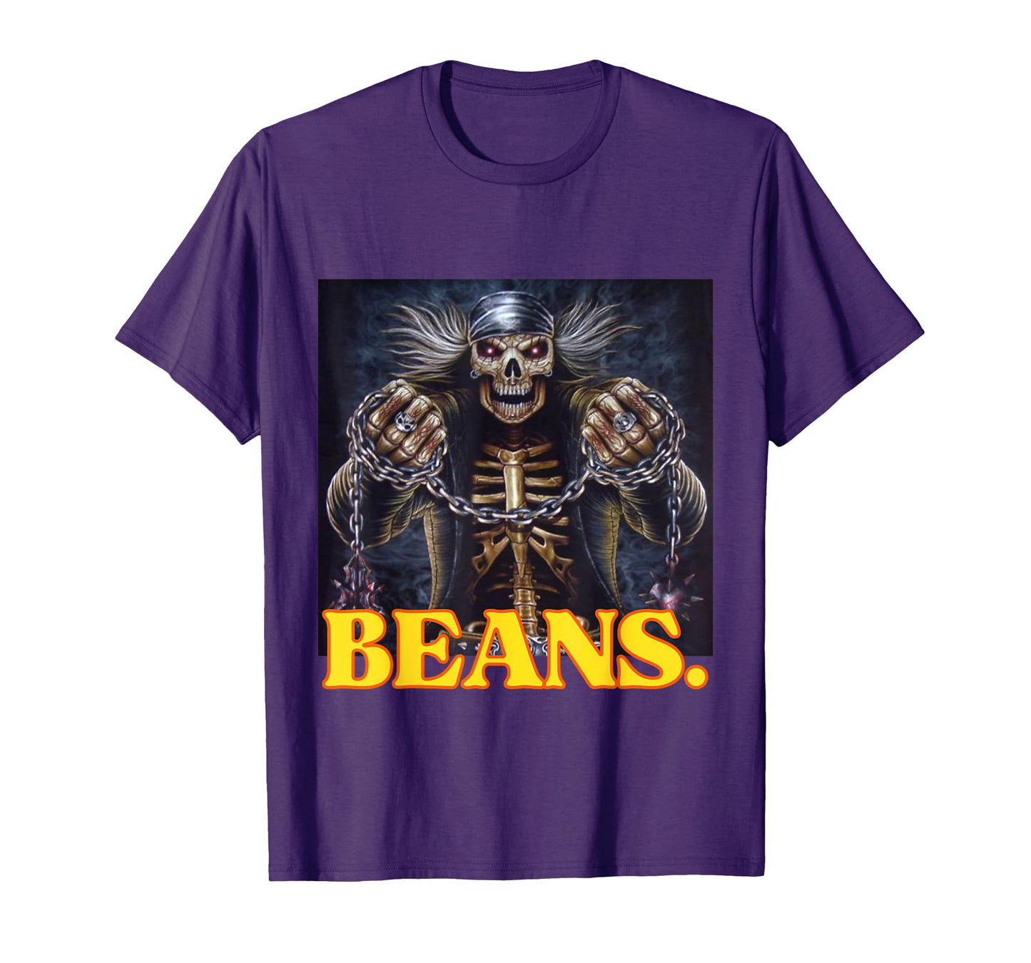 Beans Enjoyer Funny Cringe Hard Skeleton Meme T-Shirt