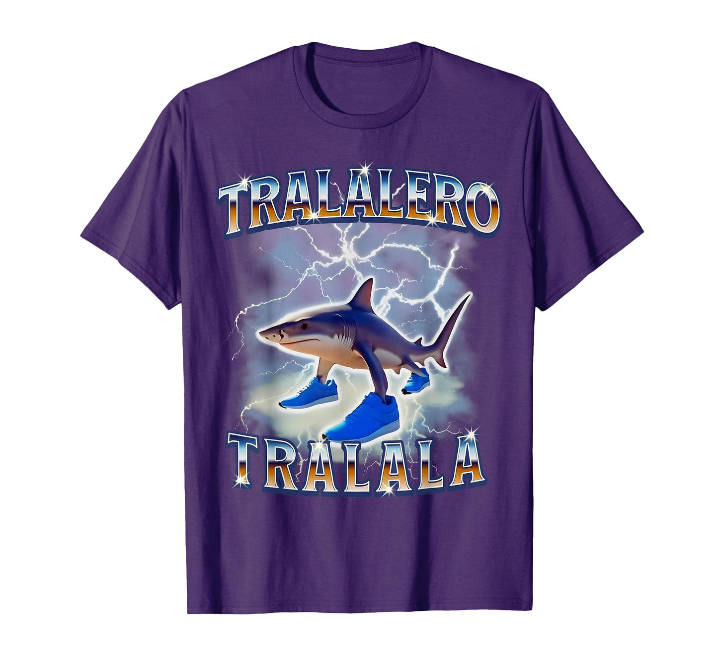 Tralalero Tralala Funny Shark Meme Bootleg T-Shirt