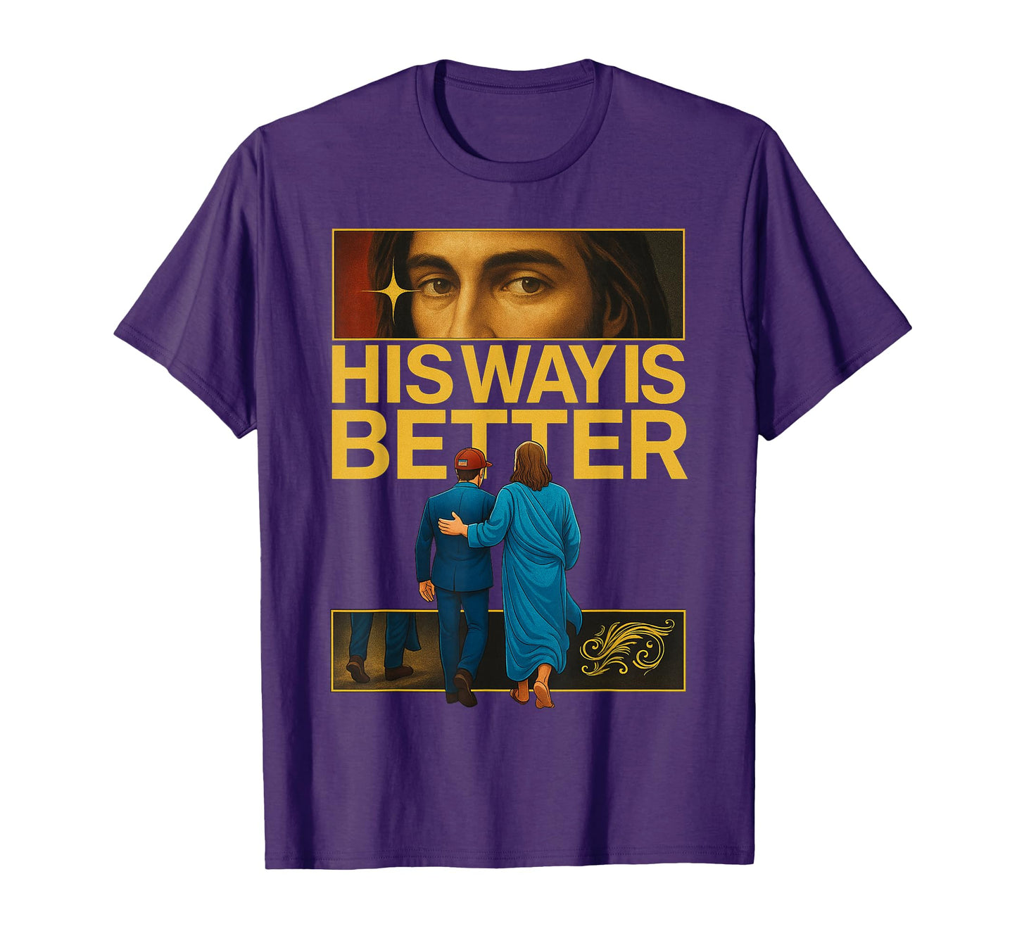 His Way is Better Christian Jesus Minimalist Faith Religious T-Shirt