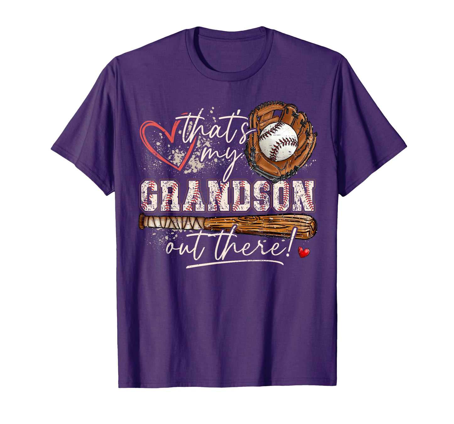 That's My Grandson Out There Baseball Grandma Mothers Day T-Shirt