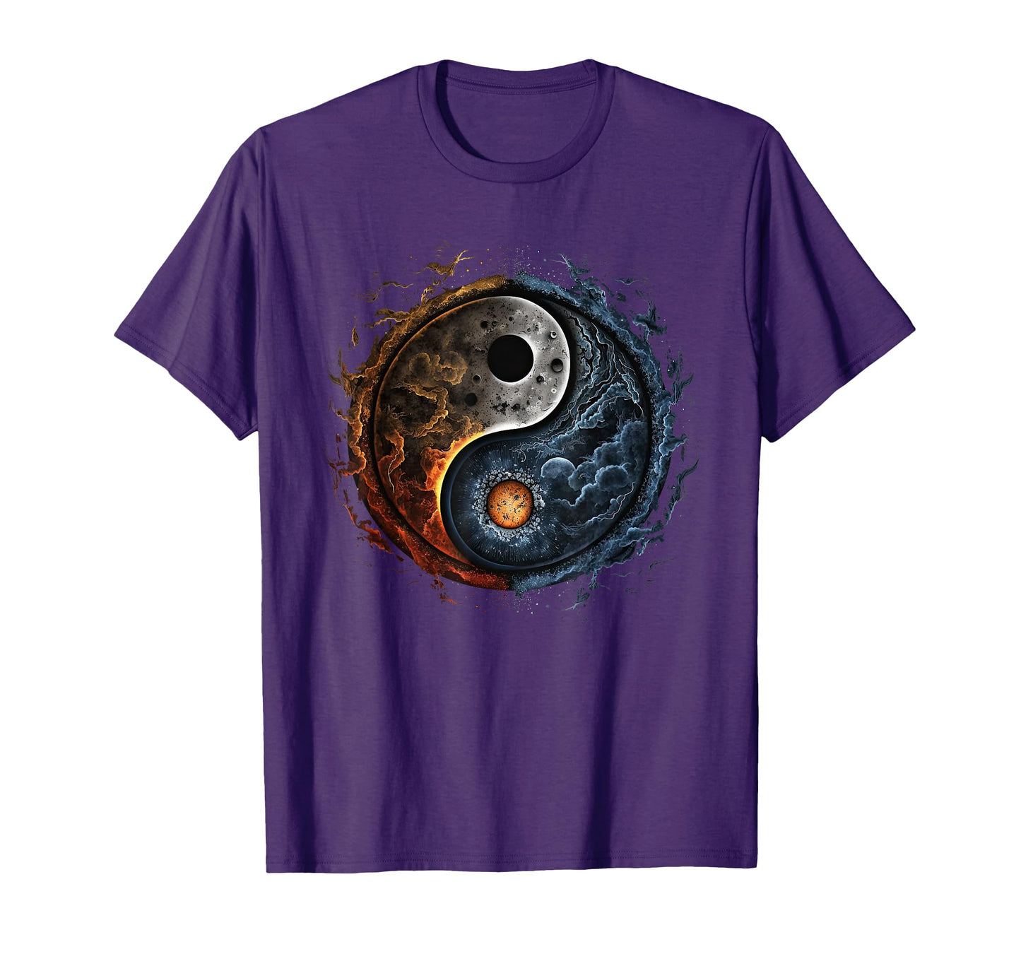 Yin Yang Cosmic Duality Art for Meditation and Peace T-Shirt