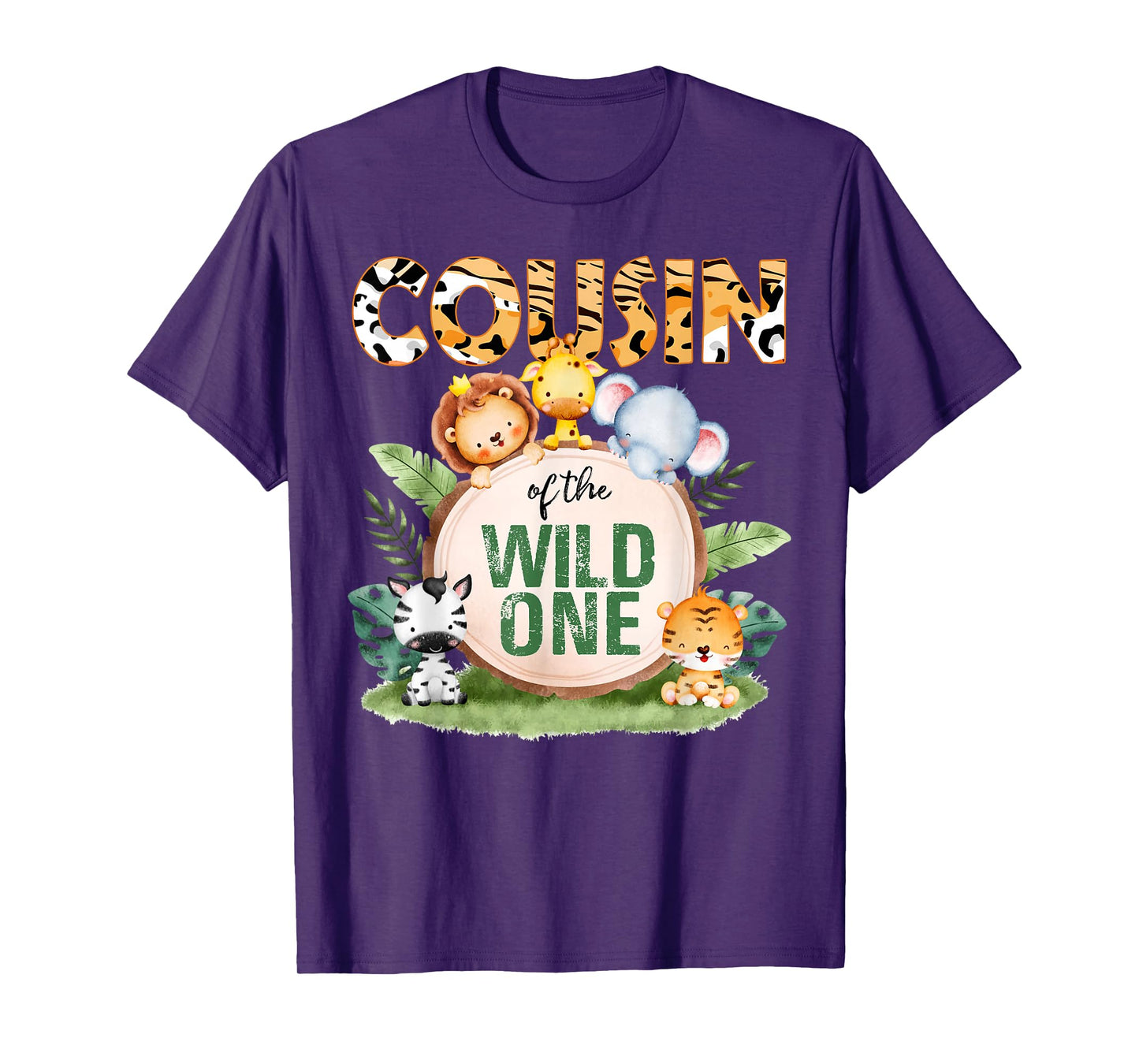 Cousin Of The Wild One 1st Birthday Safari Family Matching T-Shirt