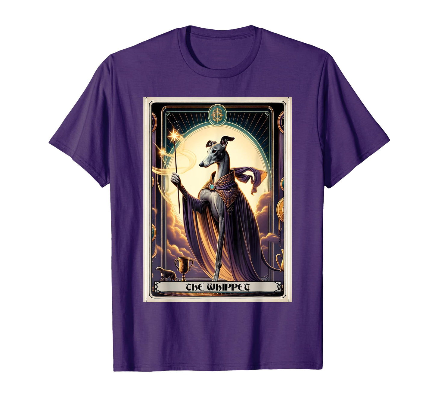 The Whippet Tarot Card Dog T-Shirt