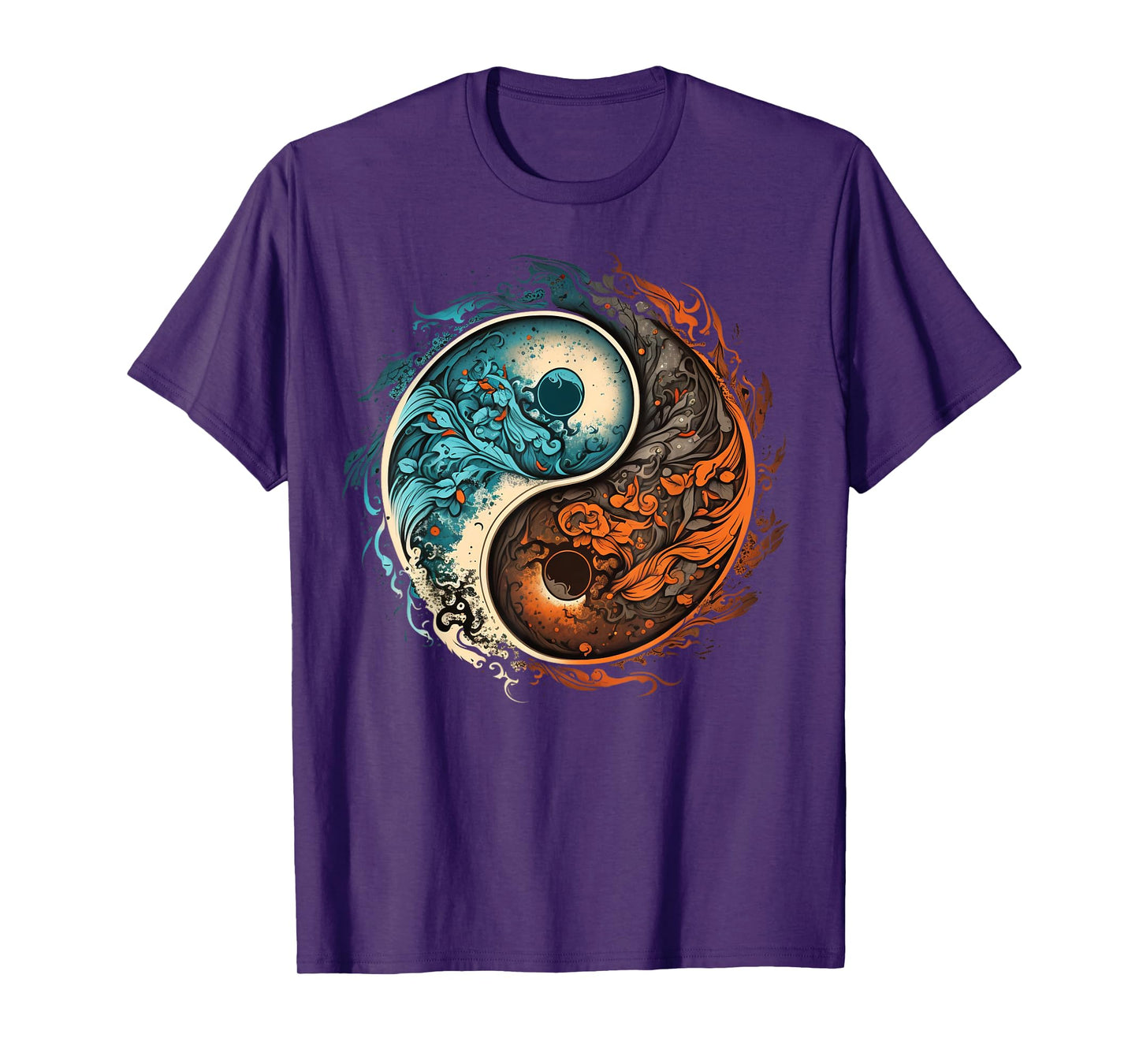 Meditation Taoism Yin Yang Symbol on Zen Taijitu Yin Yang T-Shirt
