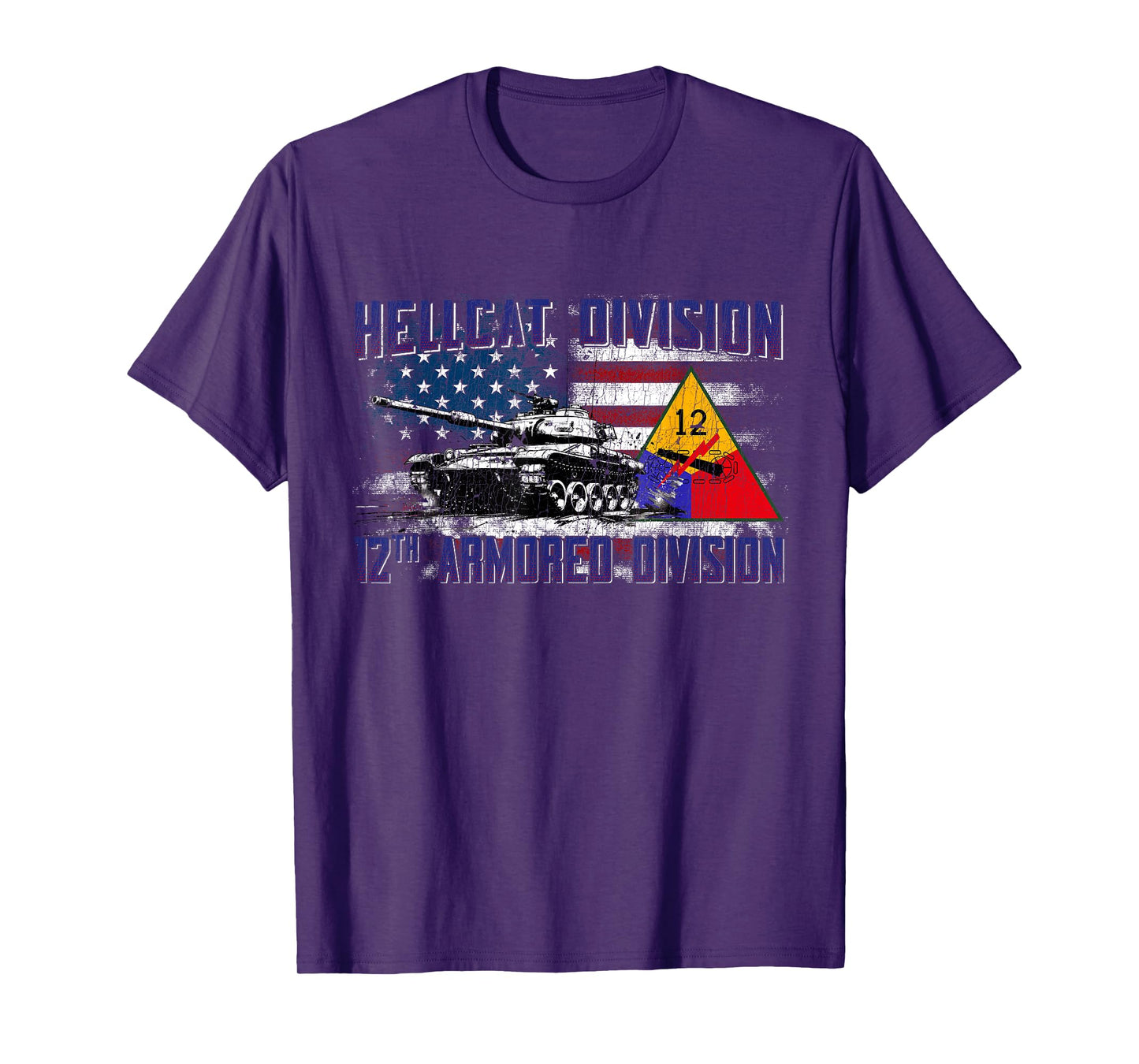 Veteran 12th Armored Division Vintage Gifts T-Shirt for Men Women Girls Kids