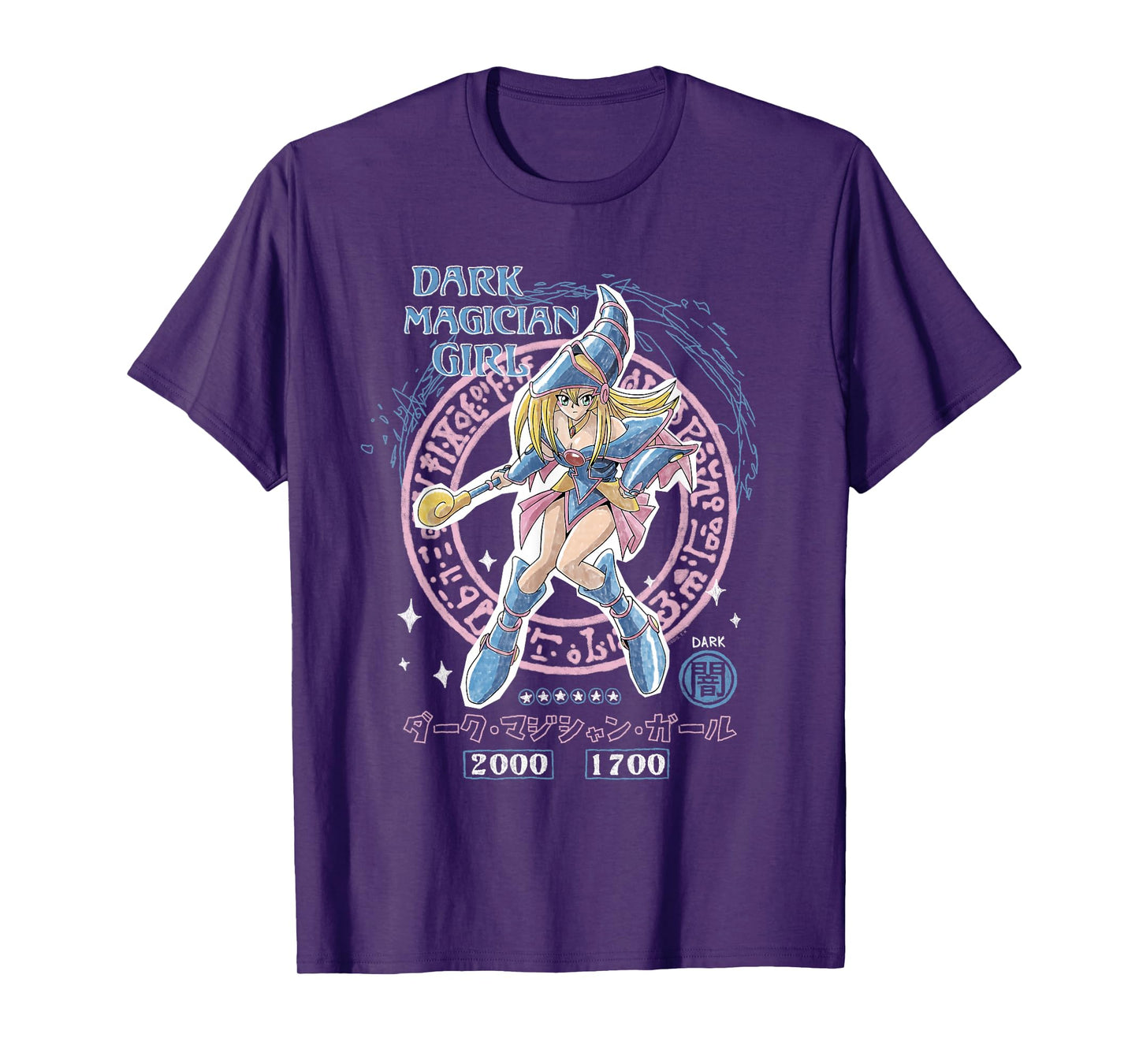 Yu-Gi-Oh! Duel Monsters Dark Magician Girl Card Pose Anime T-Shirt