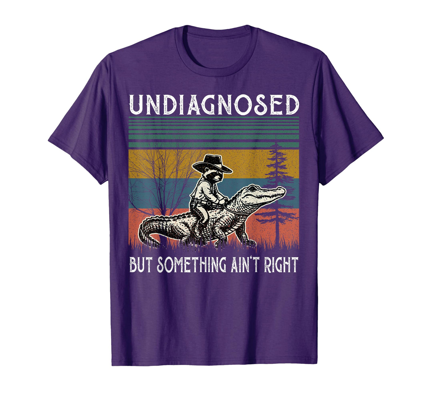 Undiagnosed But Something Ain't Right Funny Raccoon Meme T-Shirt
