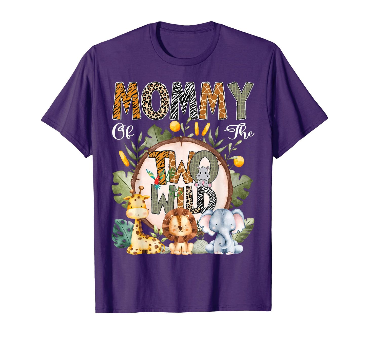 Mommy Of The Two Wild Animal Safari 2Nd Birthday Party T-Shirt