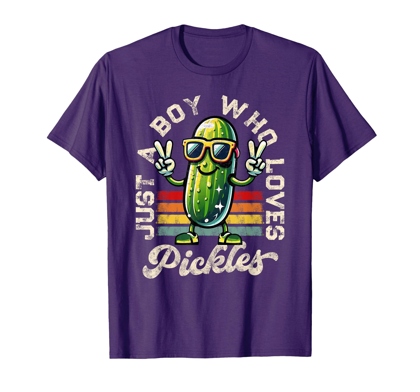 Just a Boy Who Loves Pickles Pickle Teen Boys Toddler Kid T-Shirt
