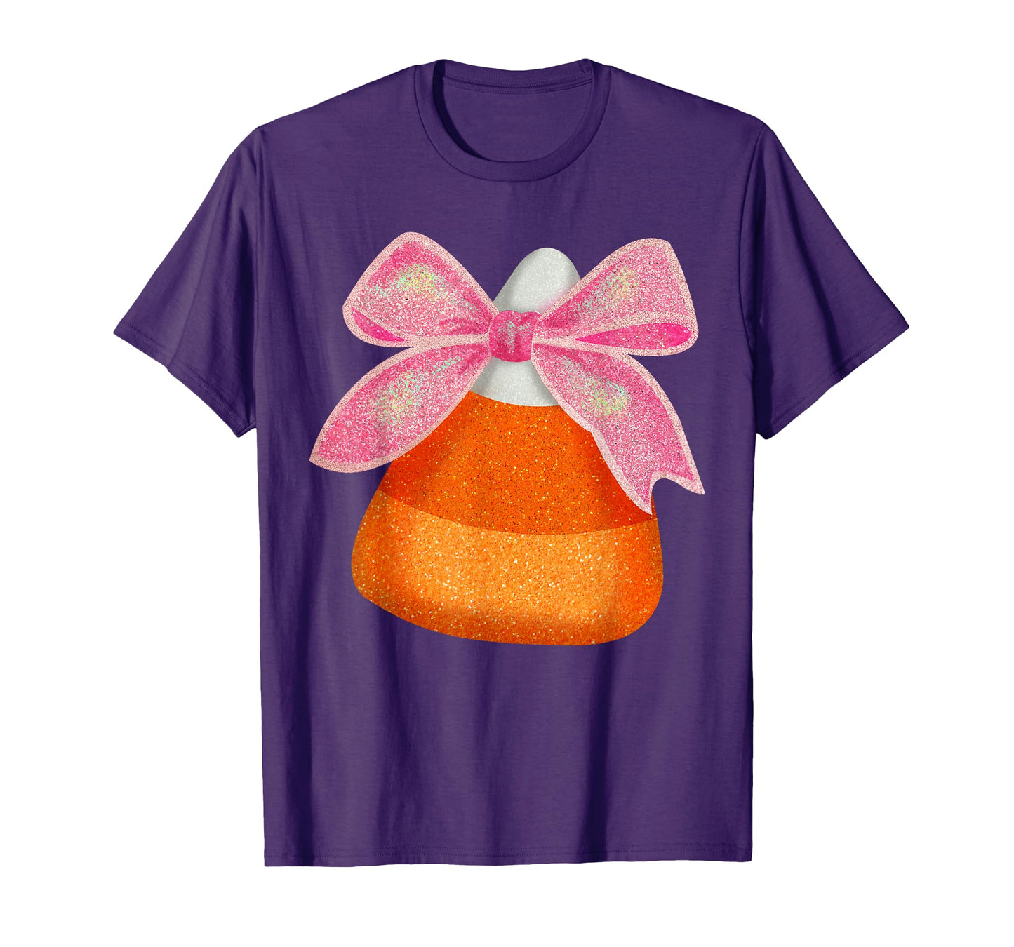 Coquette Bow Candy Corn Women Girls Kids Halloween Costume T-Shirt