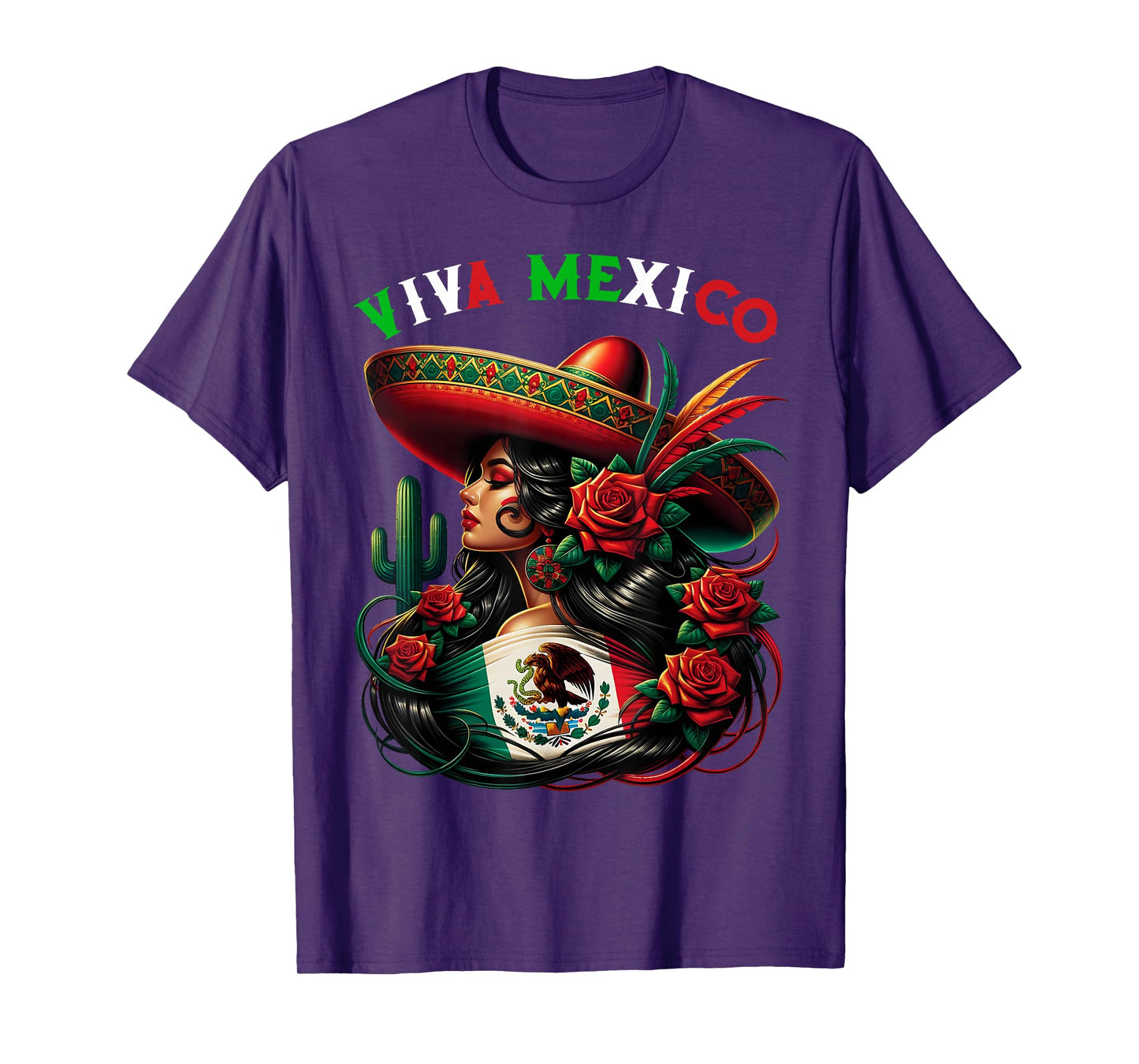 Mexico Girl Mexico Flag Mexico Pride Viva Mexico T-Shirt