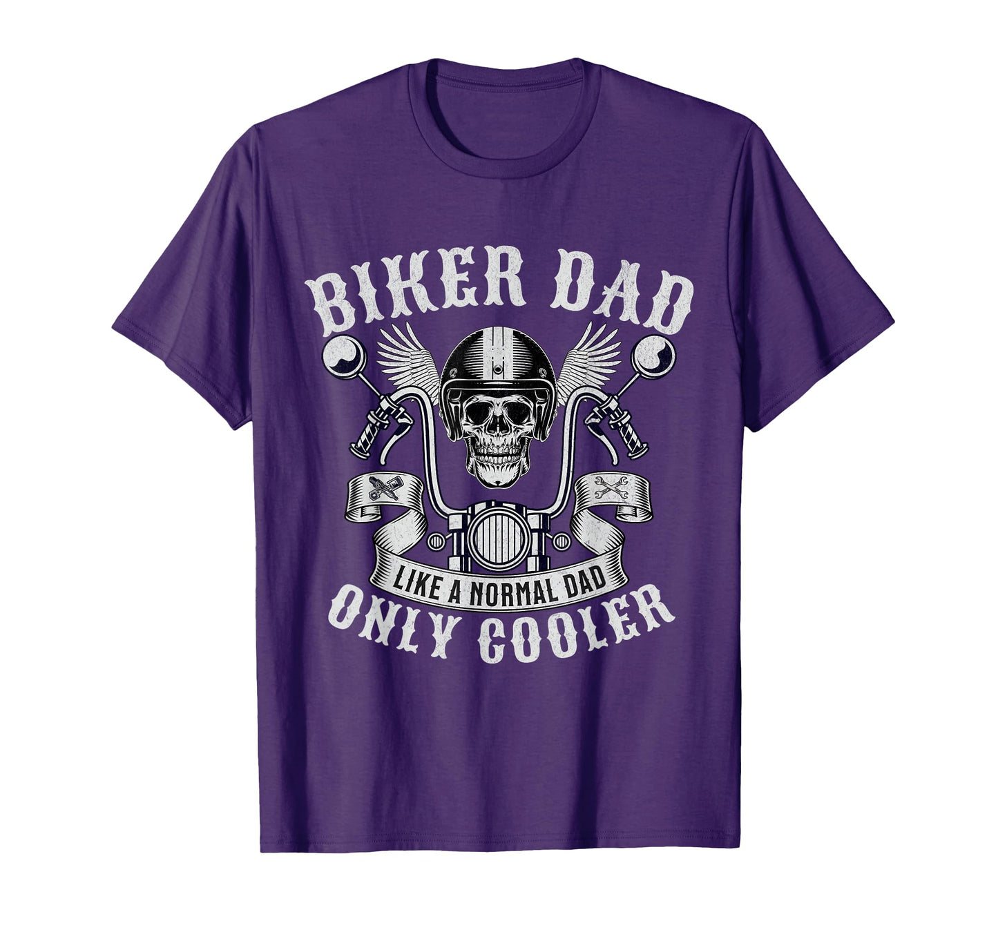 Biker Dad Motorcycle Father Rider Biker Dad Father's Day T-Shirt