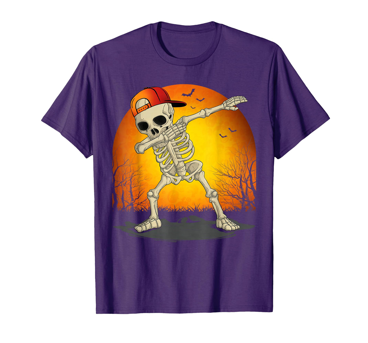 Funny Dabbing Skeleton Skull Halloween for Kids Boys Men T-Shirt