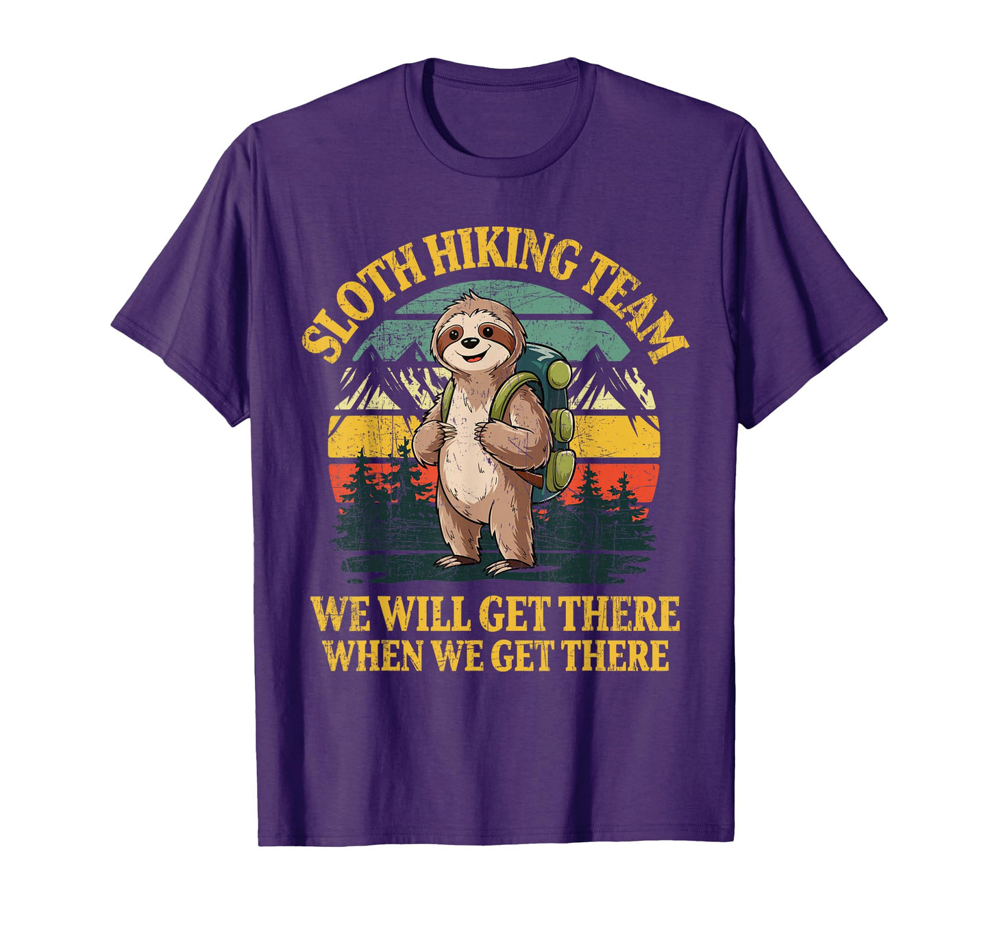Funny Sloth Hiking T-Shirt