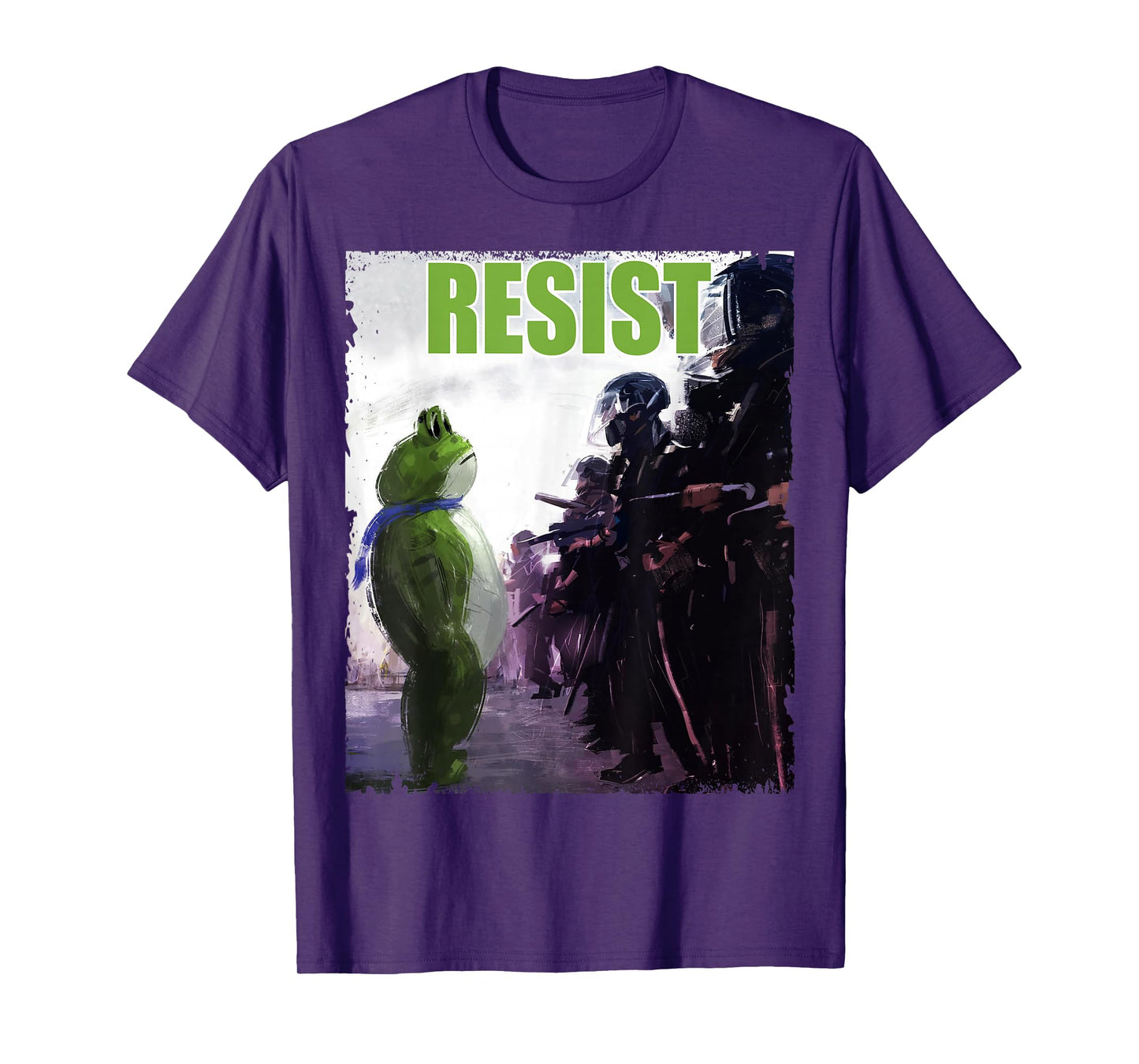 Funny Frogs Against Fascism, Resist Stand for Freedom T-Shirt
