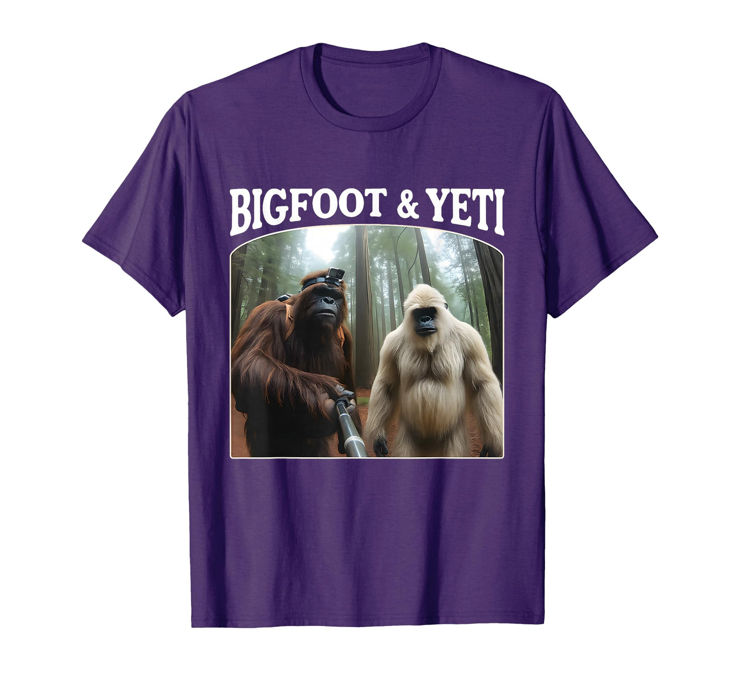 Bigfoot & Yeti Funny Sasquatch Bigfoot Vlogs for Hikers T-Shirt