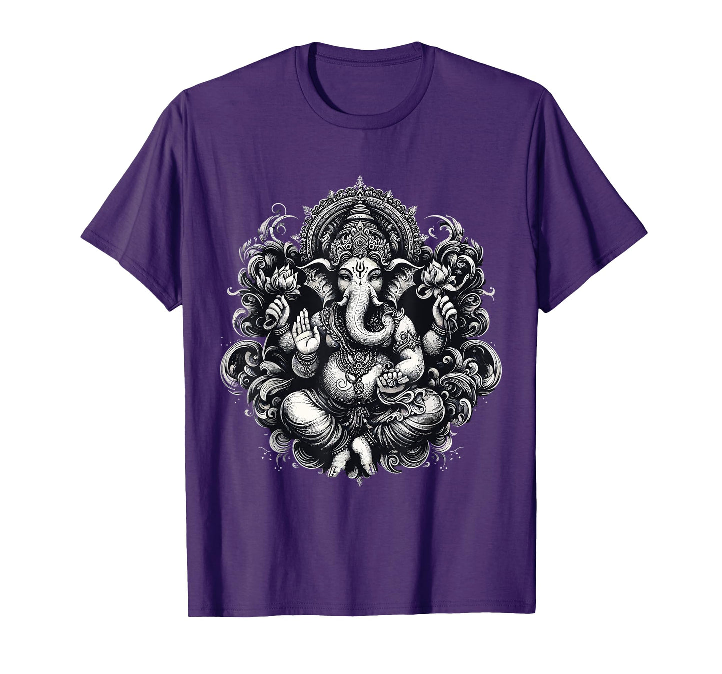 Ganesh Symbol Yoga Hindu Elephant God Ganesha Puja T-Shirt