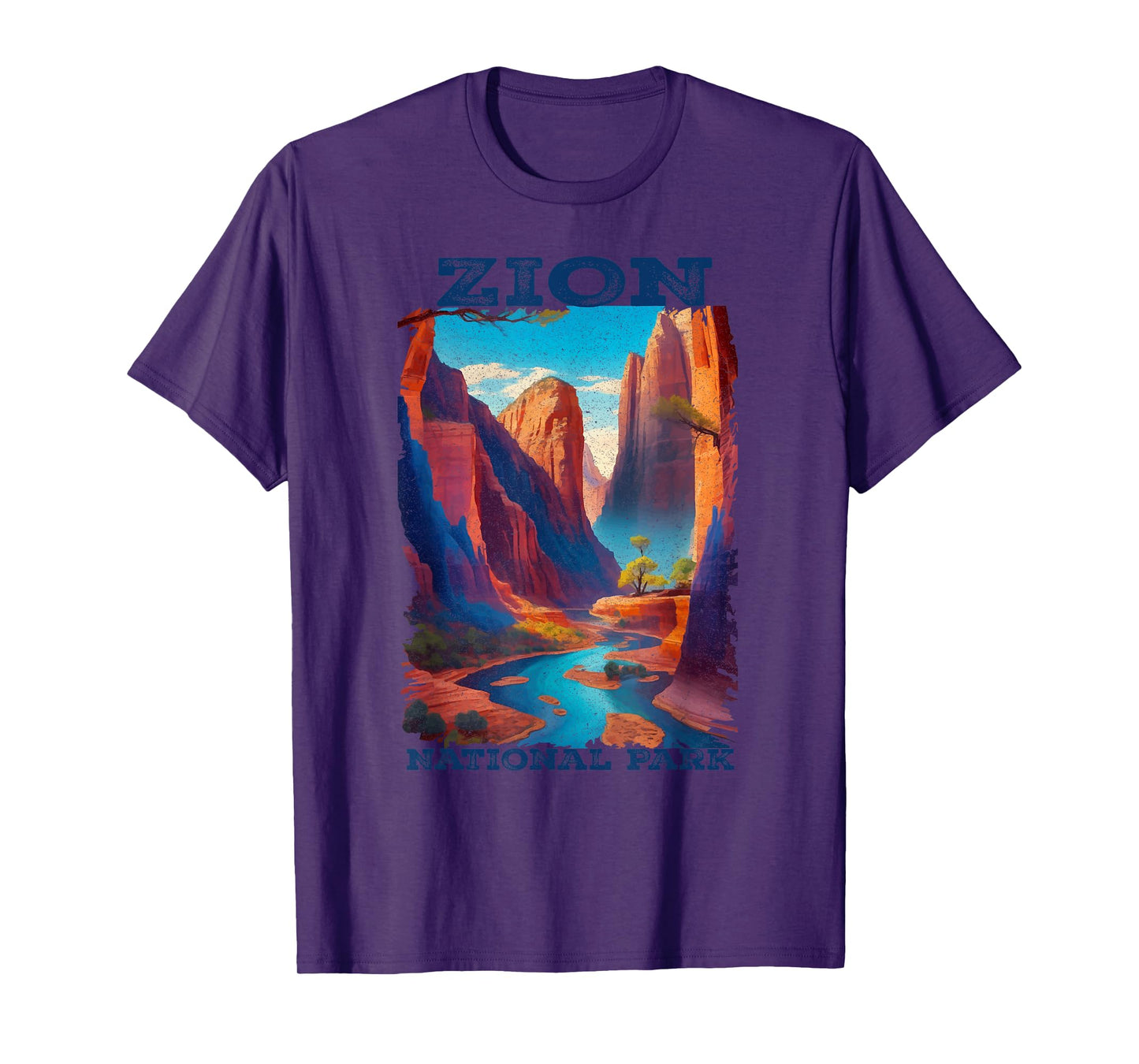 Zion National Park Utah Vintage The Narrows Vintage T-Shirt