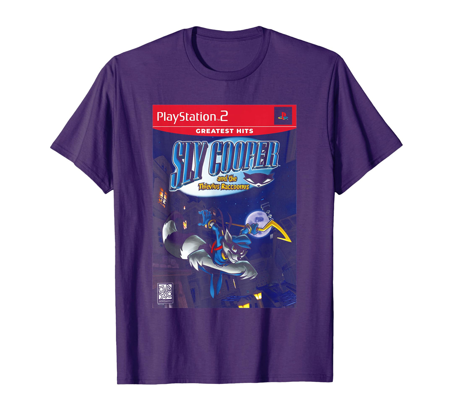 PlayStation Sly Cooper and the Thievius Raccoonus Video Game T-Shirt