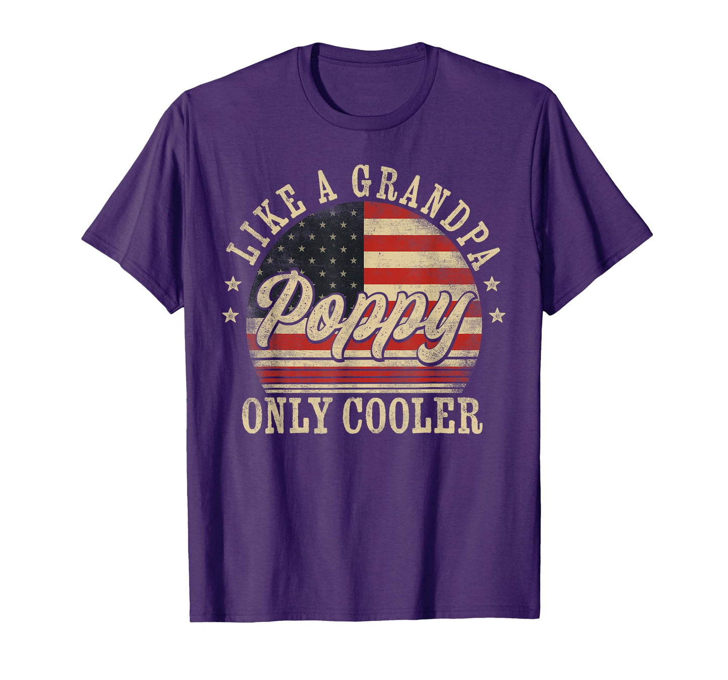 Poppy Like a Grandpa Only Cooler Poppy Father's Day T-Shirt