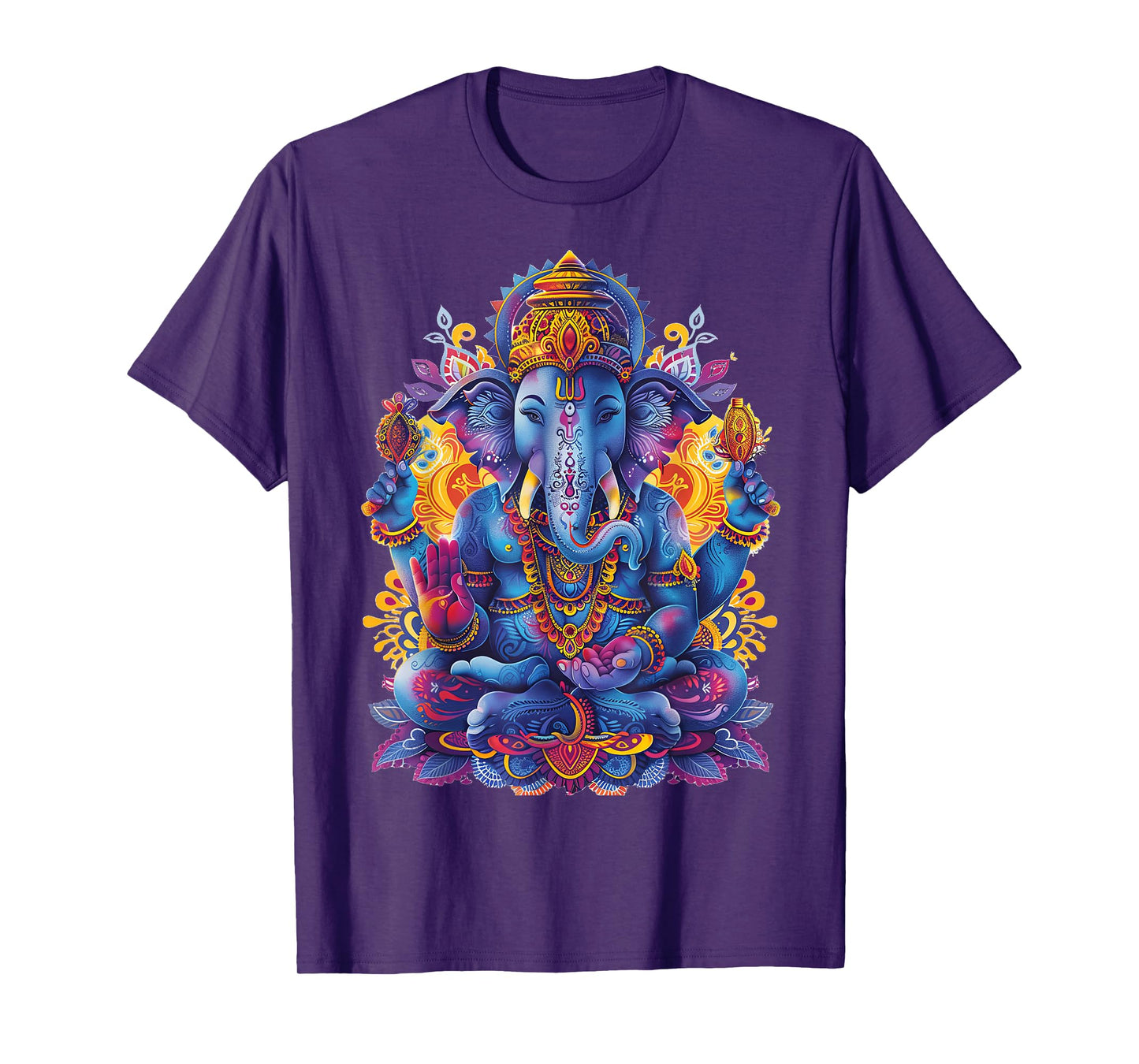 Ganesh spiritual hindu god elephant yoga meditation T-Shirt