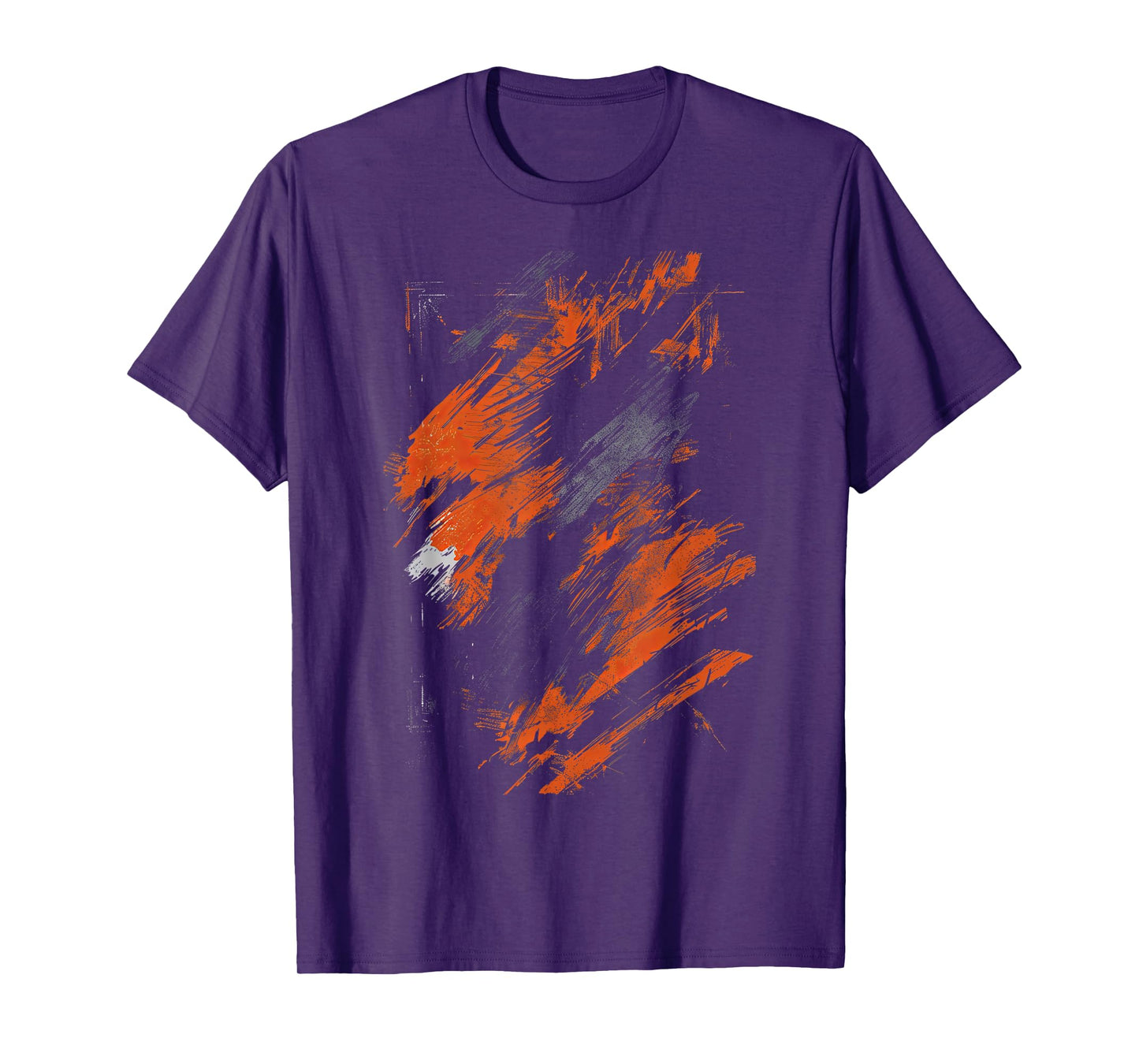 Orange And Black Dynamic Splatter T-Shirt