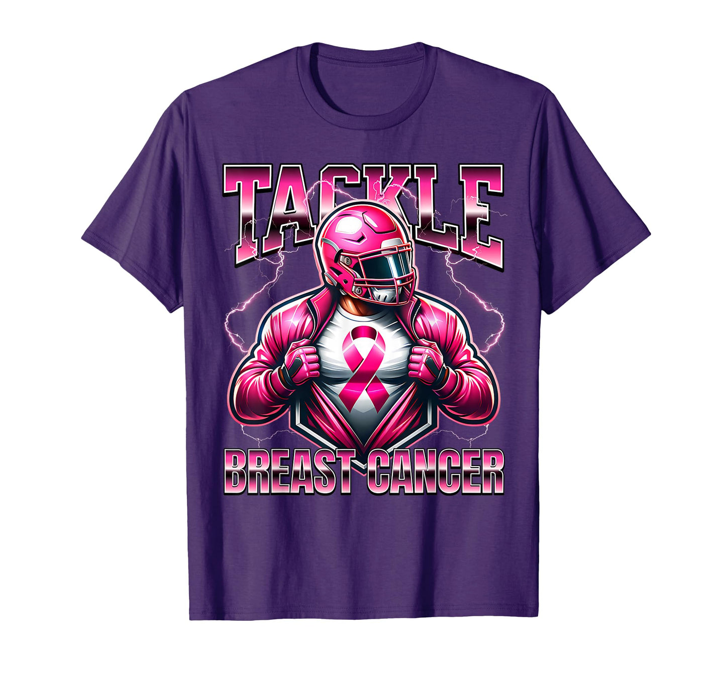Tackle Breast Cancer Awareness American Football Men Women T-Shirt