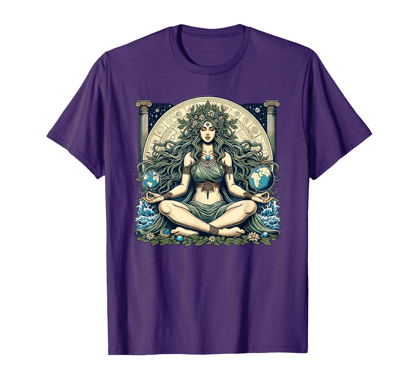 Earth Day Gaia Greek Pagan Mother Earth Hippie Nature Witchy T-Shirt