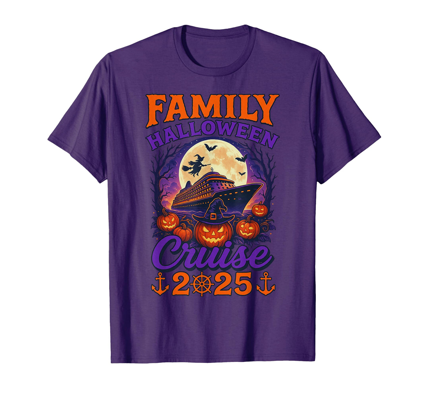 Family Halloween Cruise 2025 Matching Family Cruising Crew T-Shirt