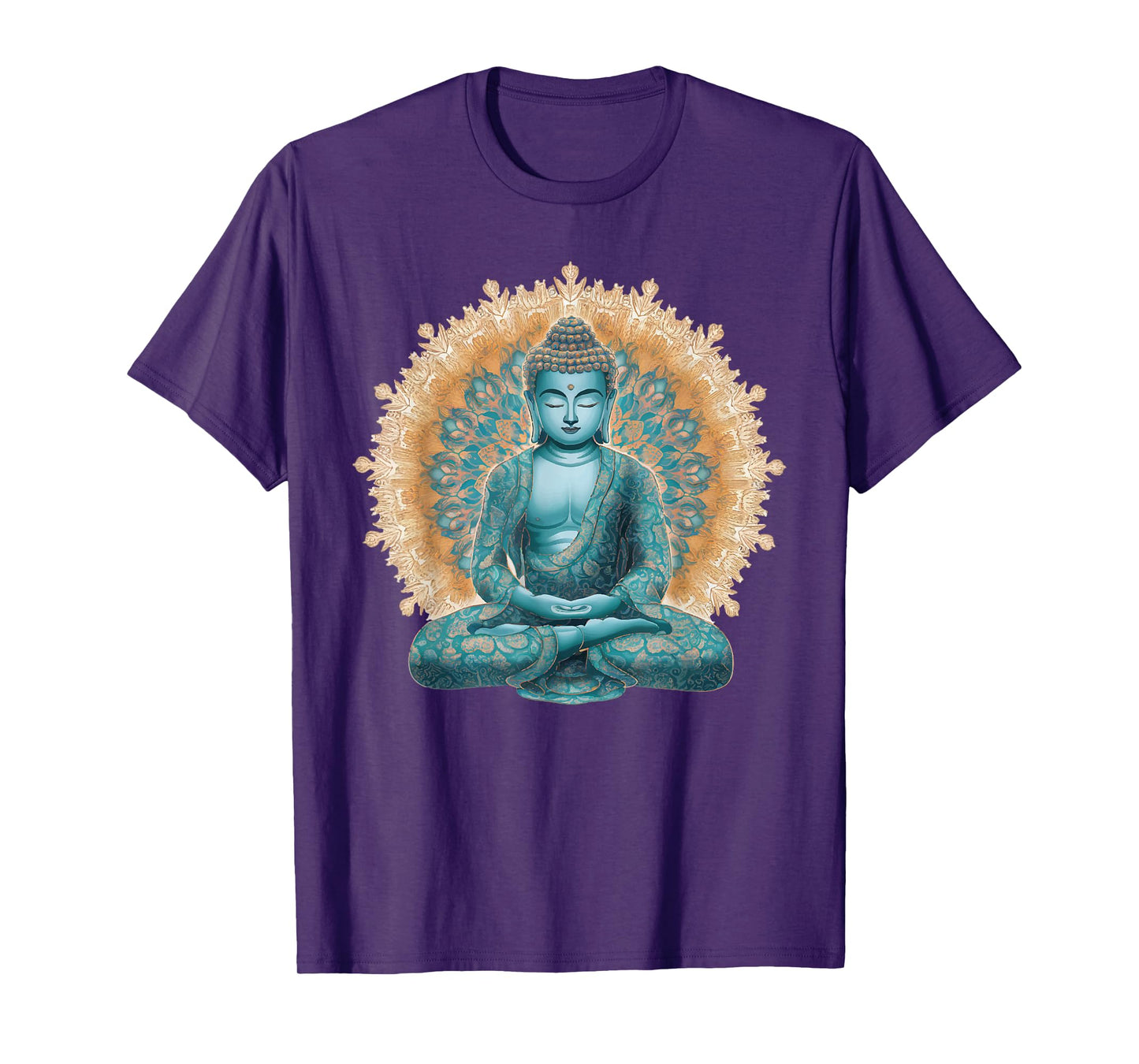 Buddha Statue Yoga Meditation Mandala Buddhism Mindfulness T-Shirt