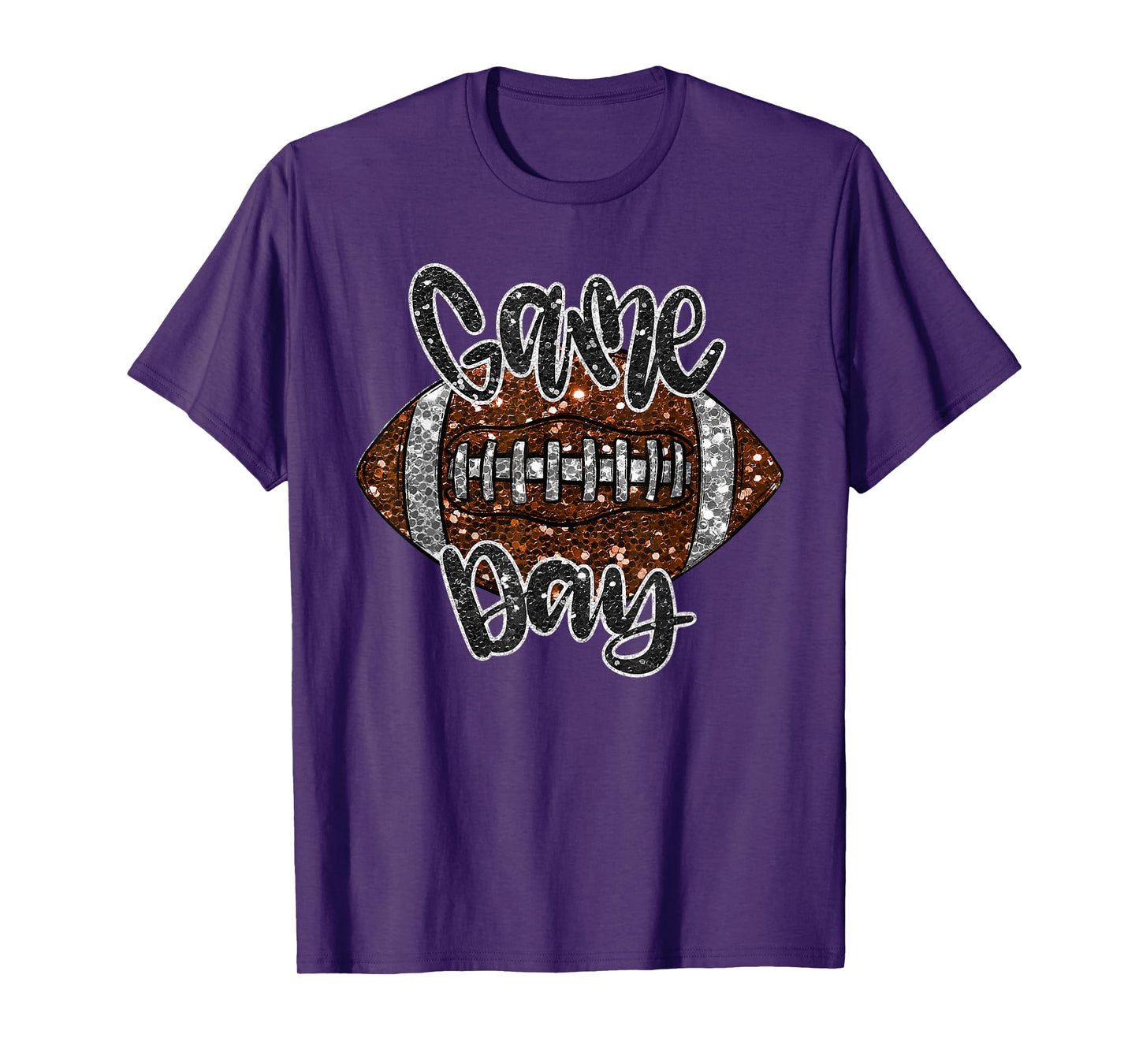 Game Day Football Bling Bling Football Lover Fall Autumn T-Shirt