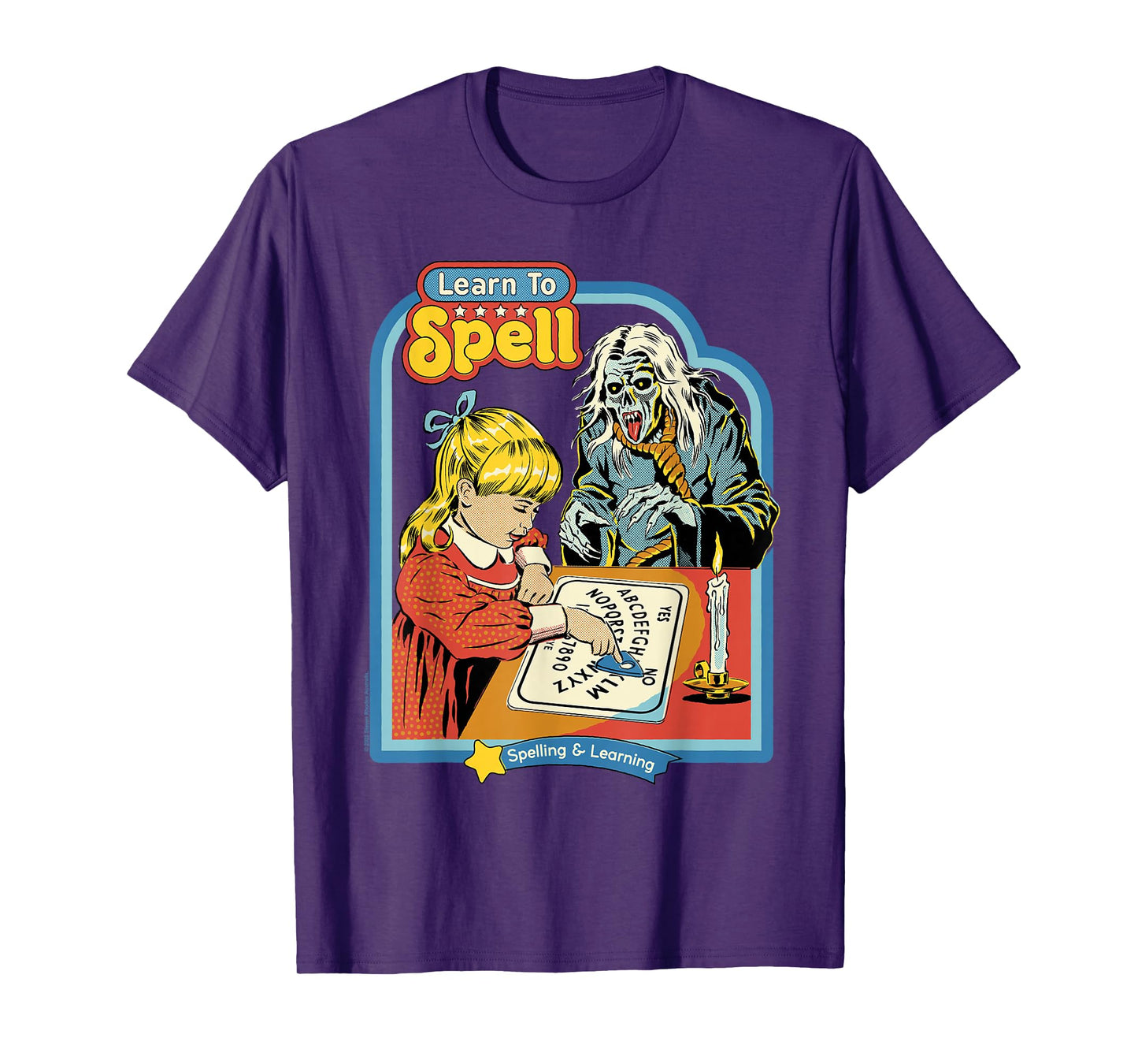 Learn to Spell Sarcastic Ghost Retro Funny Adult Humor T-Shirt