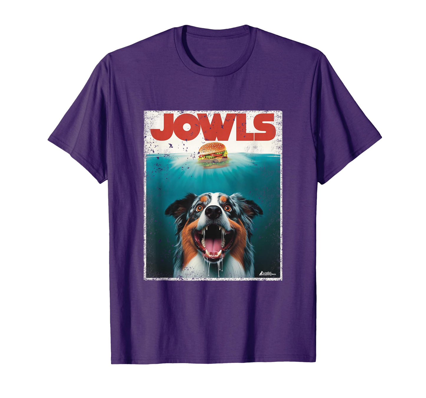 Funny Aussie Jowls Australian Shepherd Fur Baby Mom Dog Dad T-Shirt