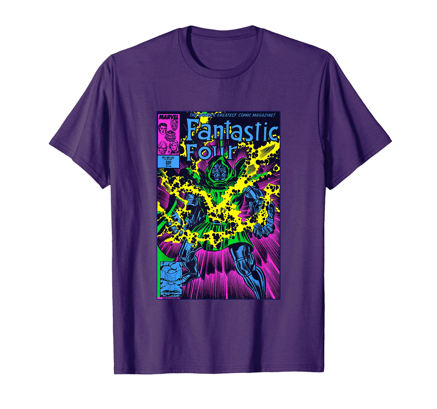 Marvel Comics Doctor Doom Vintage Comic Villain Cover T-Shirt