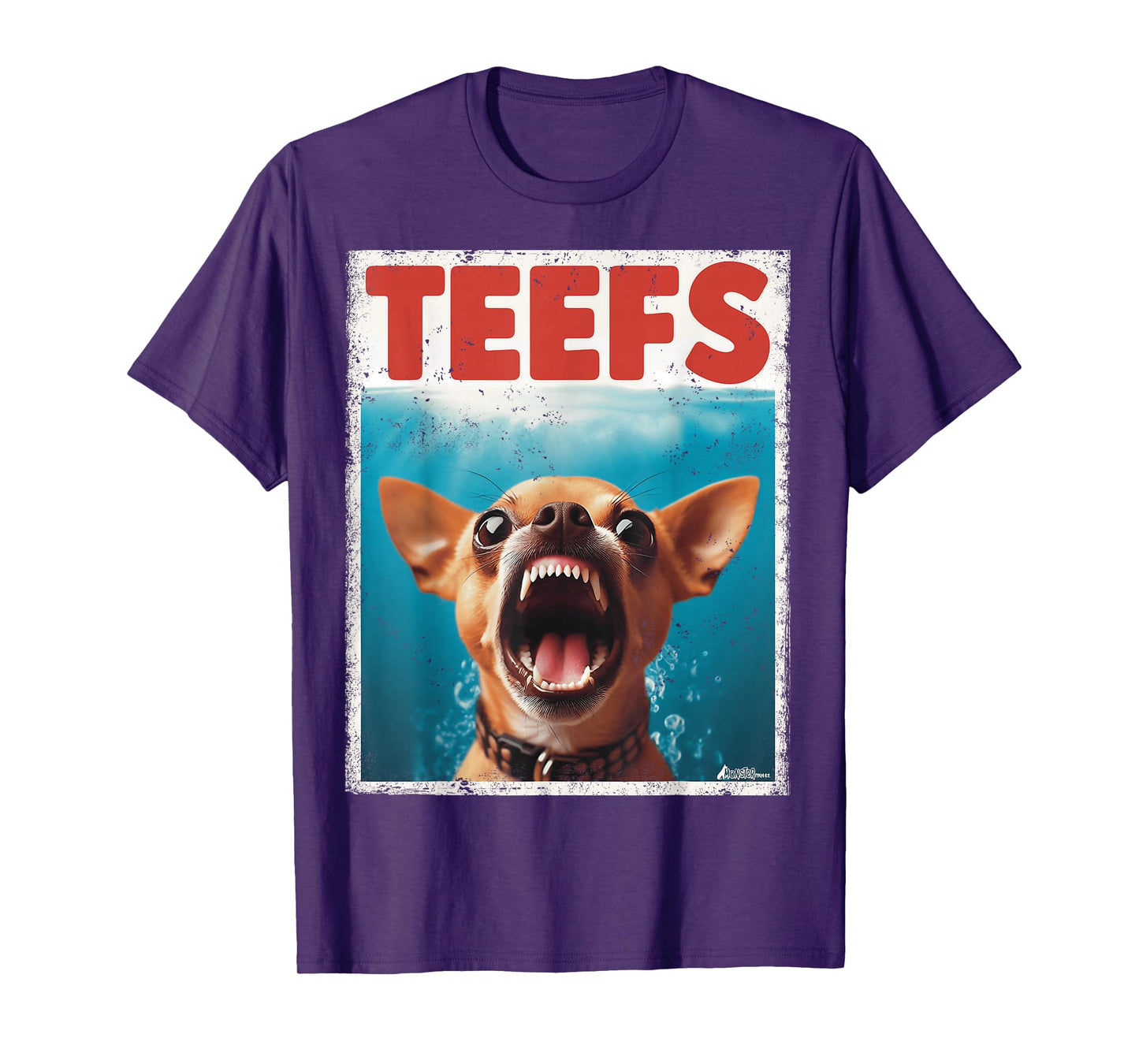 Funny Chihuahua Teefs Top, Teeth Chi Jowls Paws Dog Mom Dad T-Shirt