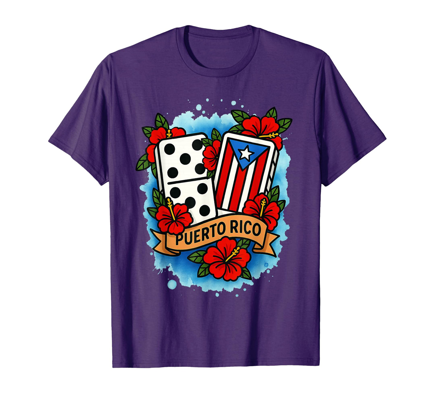 Puerto Rico Dominoes Player Puerto Rico Souvenir El Domino T-Shirt