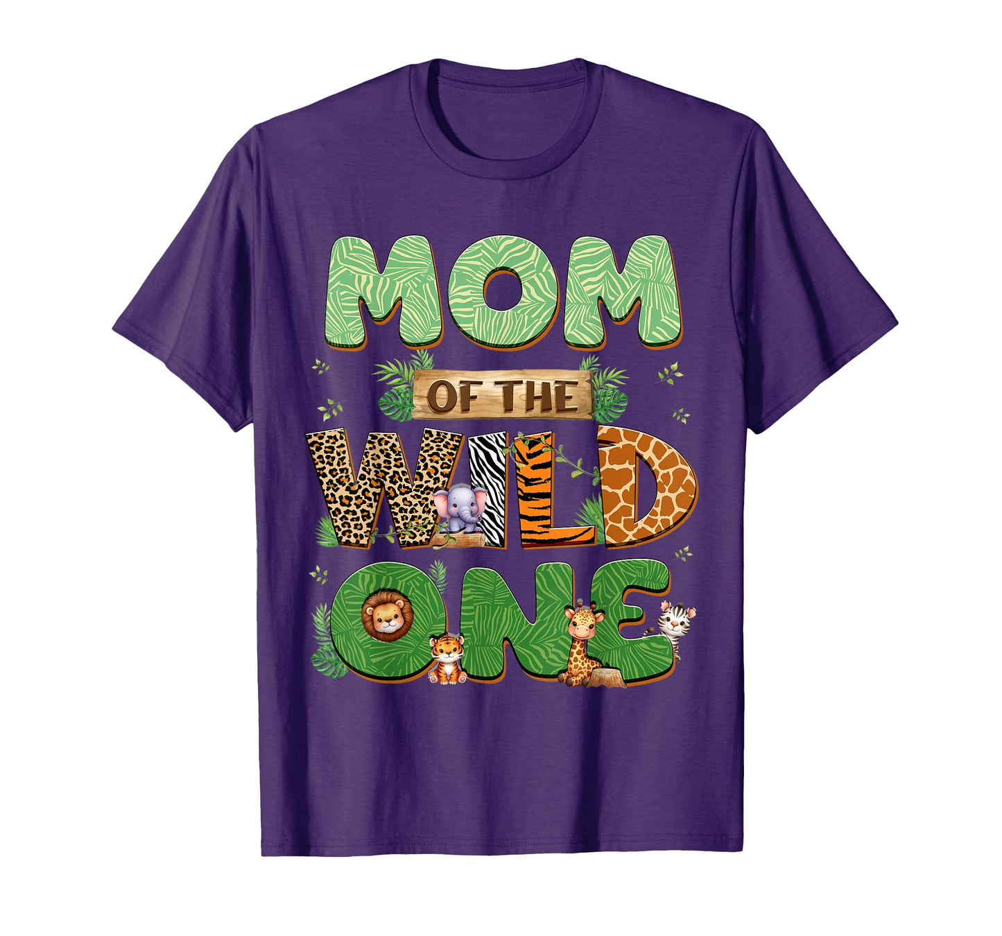 Mom Of The Wild One Birthday Family Matching Party Decor T-Shirt