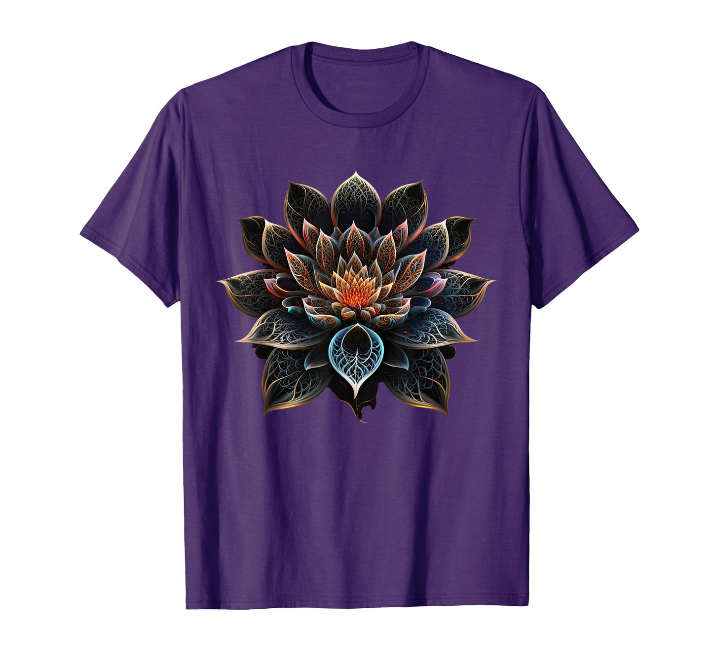 Lotus Flower Yoga Zen Bohemian Namaste Meditation T-Shirt