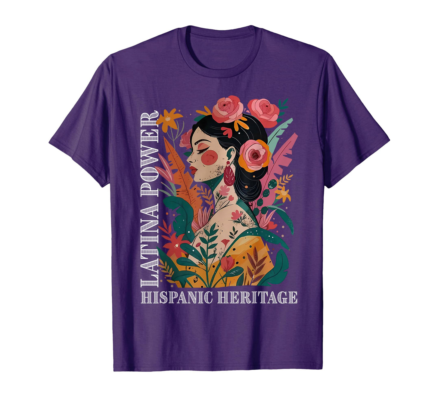 Latina Power Hispanic Heritage Month for Men Women Kids Girl T-Shirt