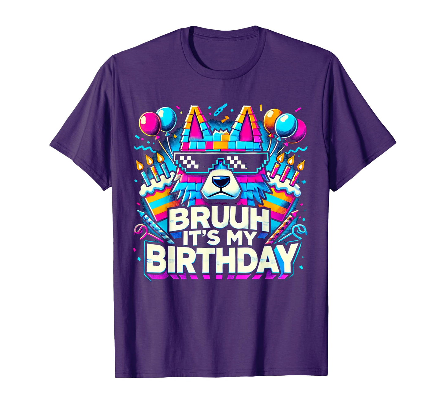 Bruh Its My Birthday Wolf Boy Family Party Bday T-Shirt