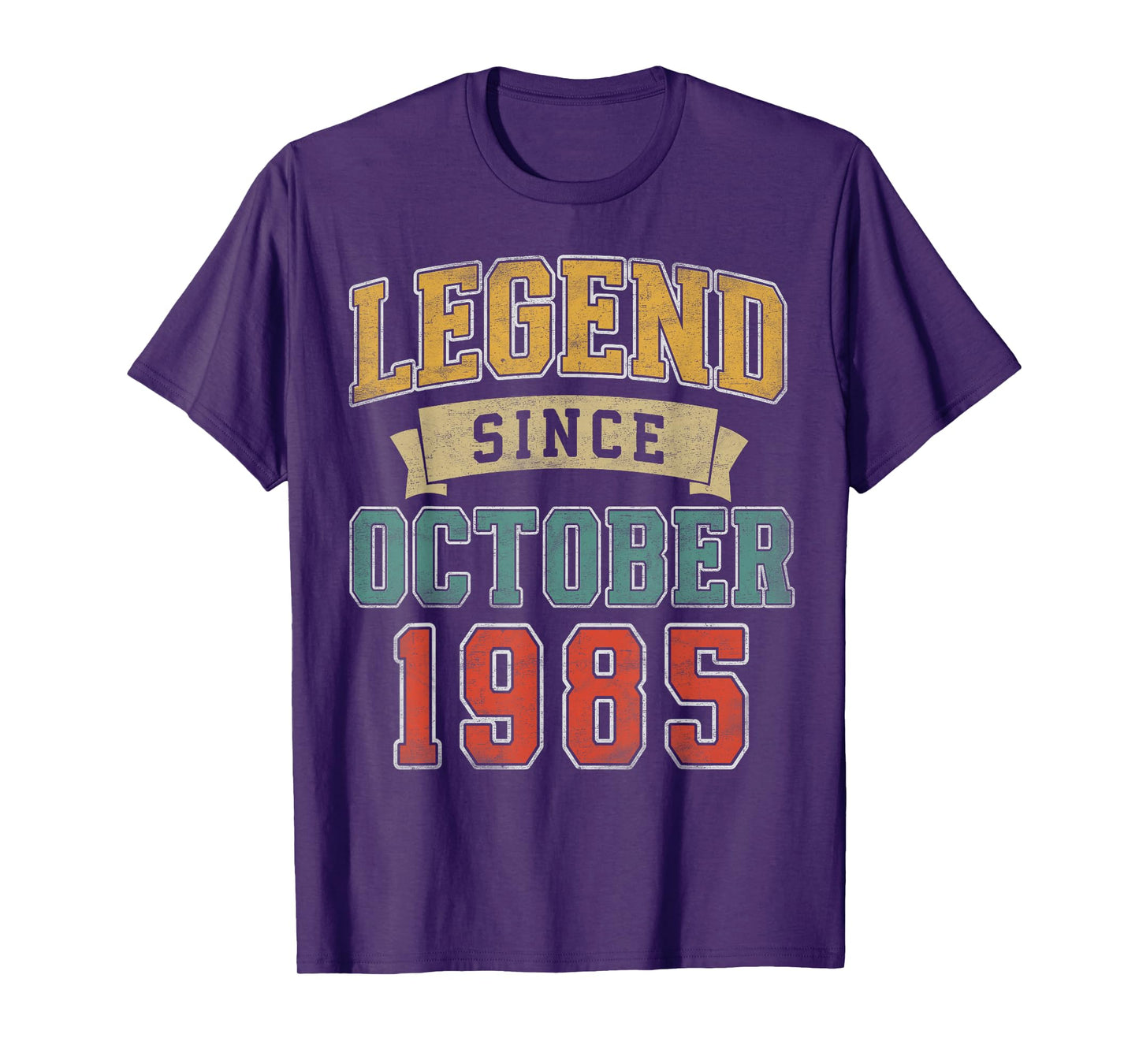 Legend October 1985 40th Birthday Men Women 40 Year Old T-Shirt