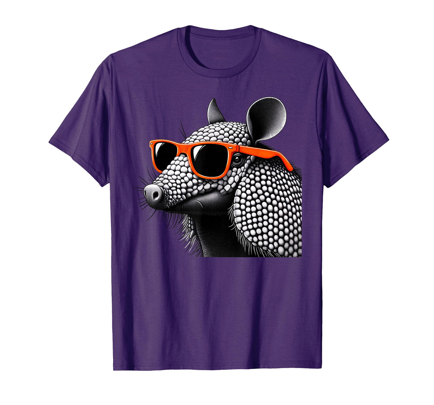 Cool Armadillo Wearing Sunglasses Graphic Art T-Shirt