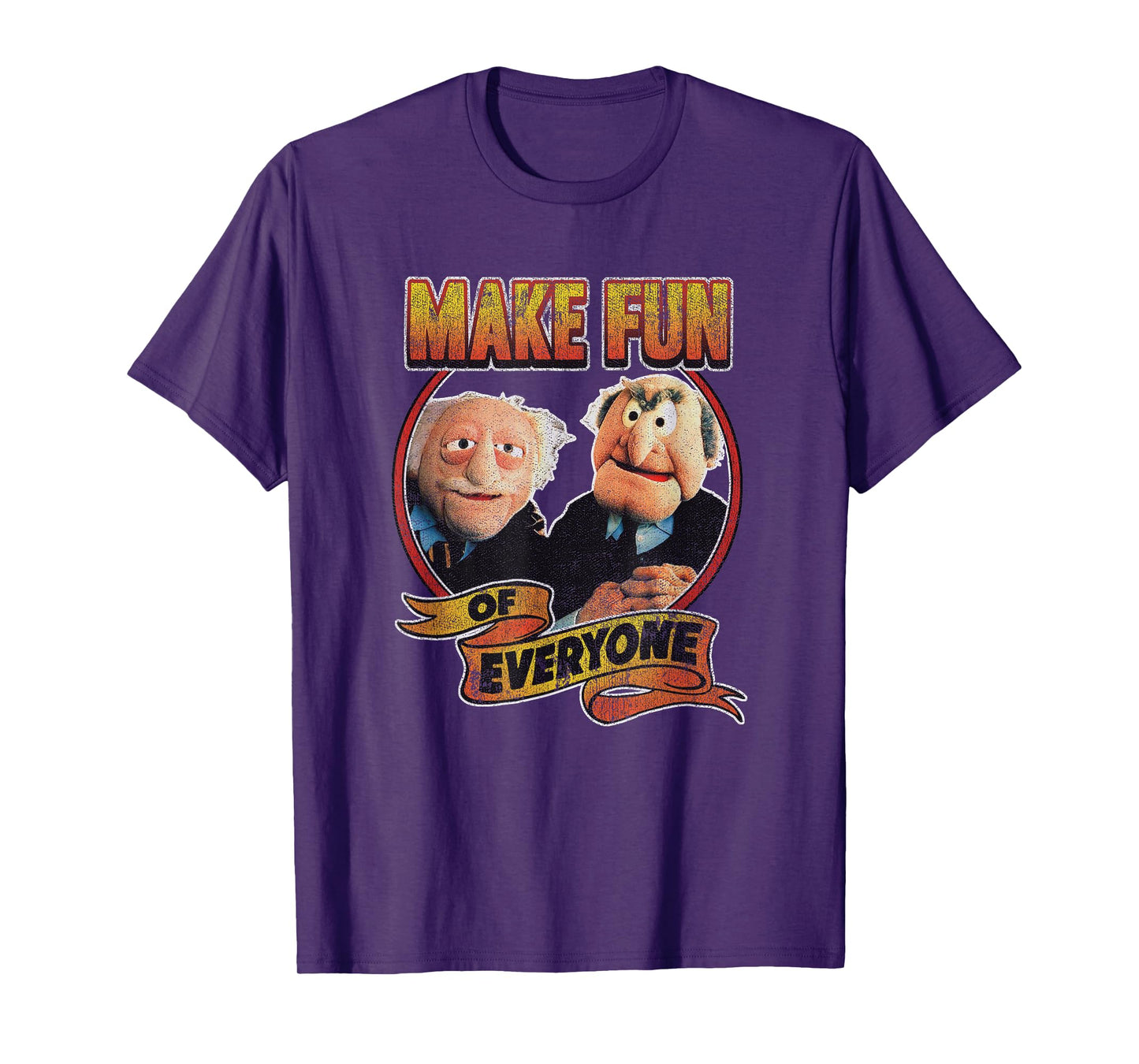 Disney The Muppets Make Fun Of Statler Waldorf Vintage Shot T-Shirt